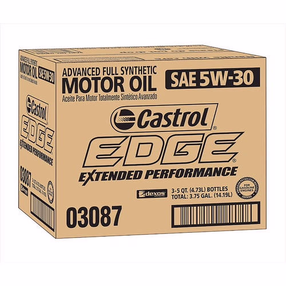 Edge Extended 5w30 Motor Oil, 5 qt, 3-Pack