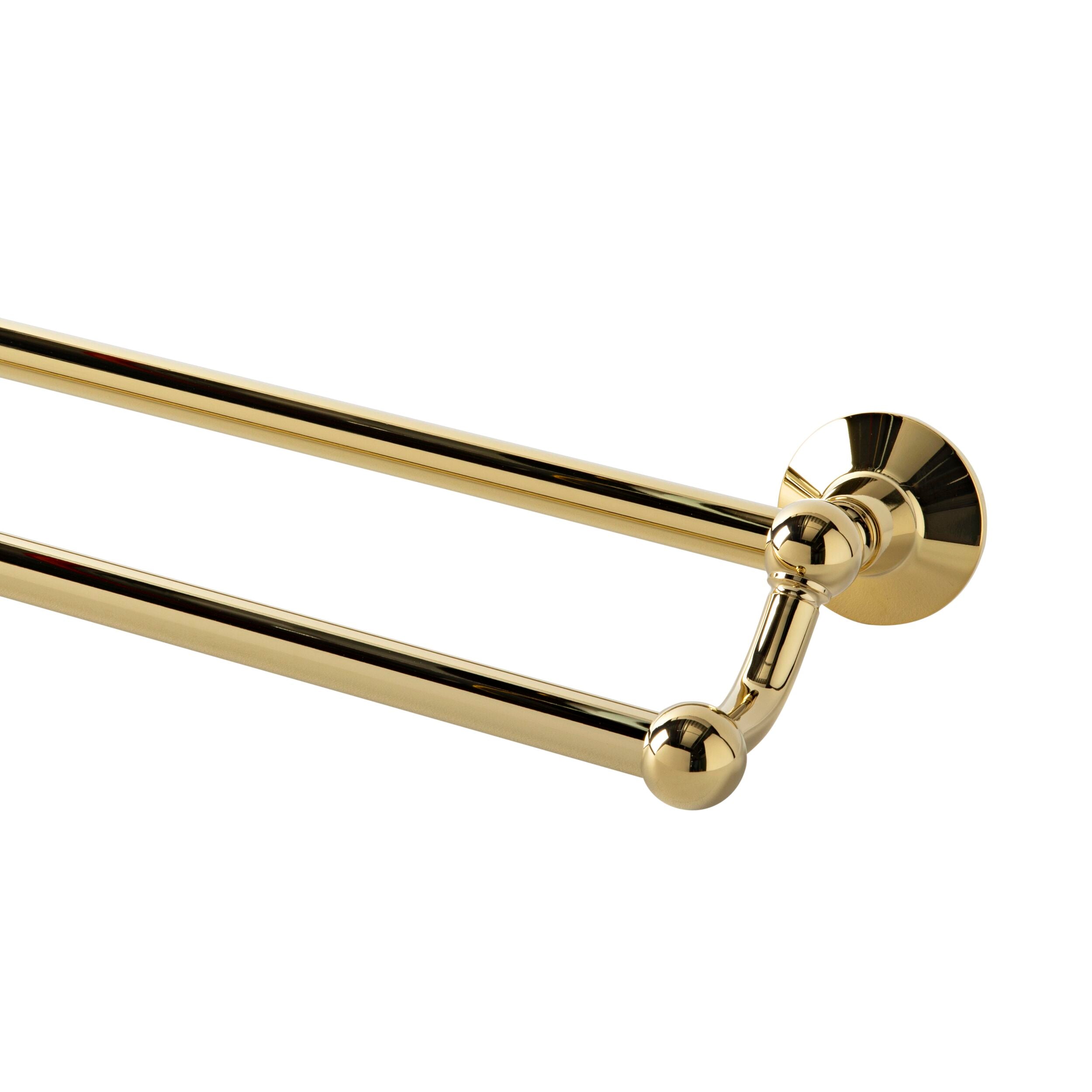 Oxford Double Towel Rail 600mm PVD