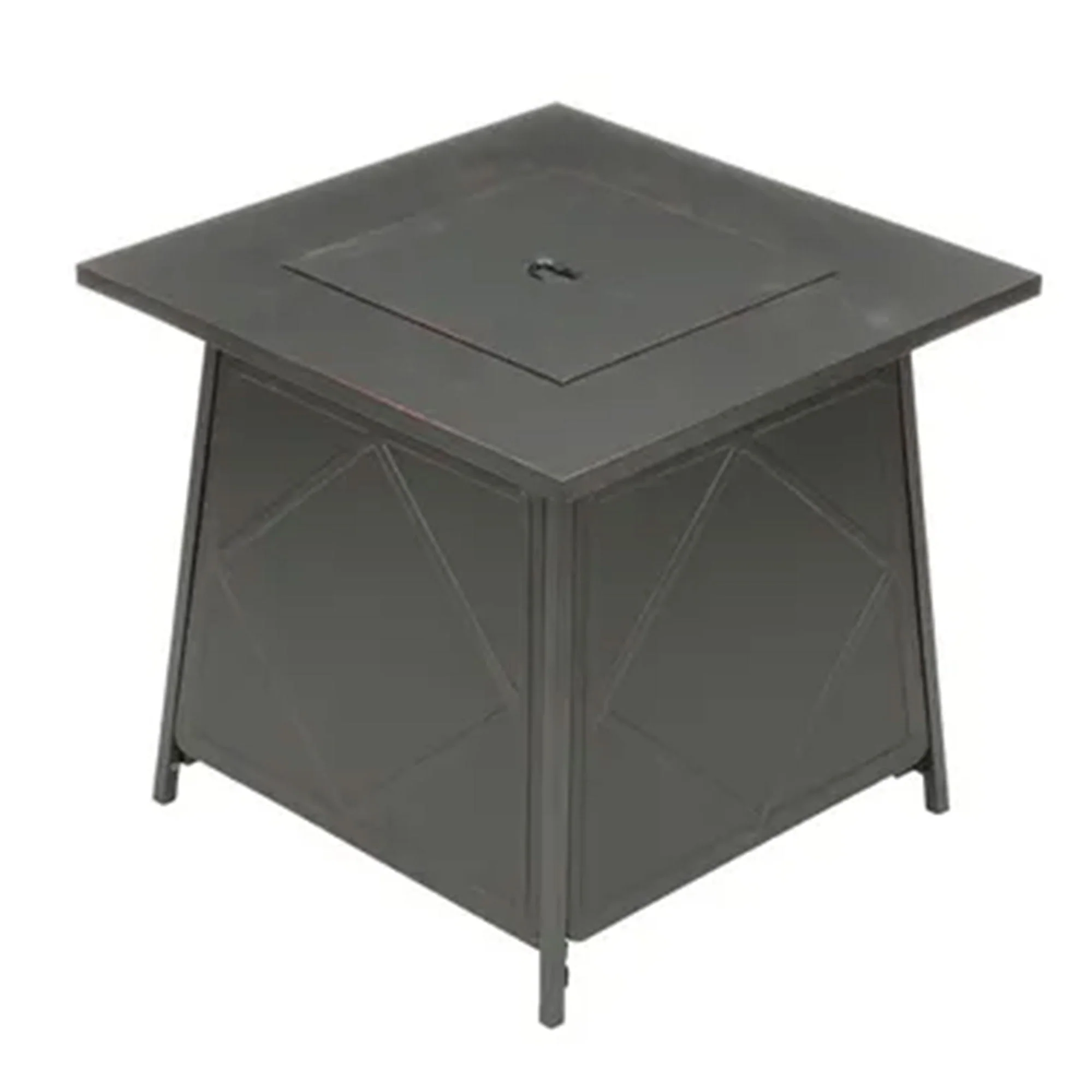 Four Seasons Courtyard Dual Heat 50,000 BTU Square Gas Tabletop Fire Pit(28")