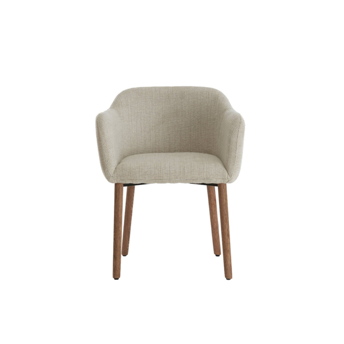 Light & Living - Blaine eetkamerstoel - beige+hout donkerbruin