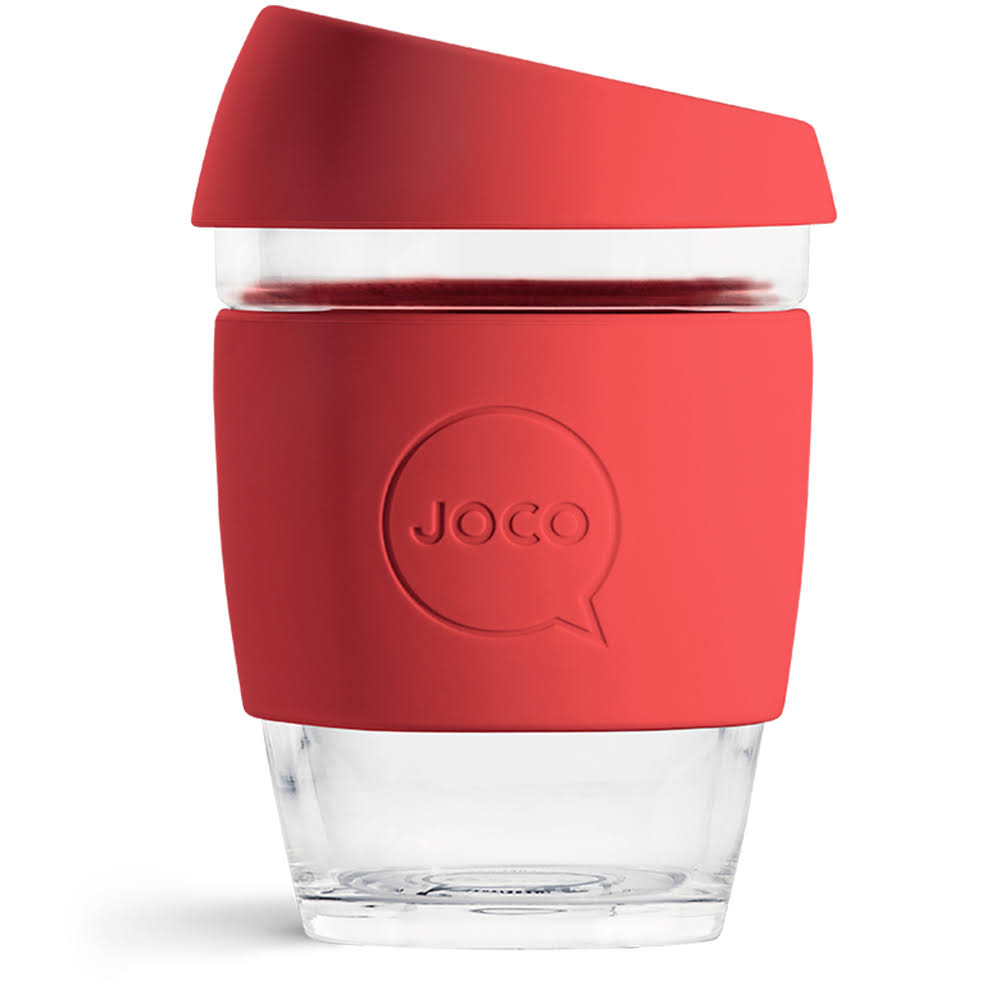 Reusable Glass Coffee Cup 12oz