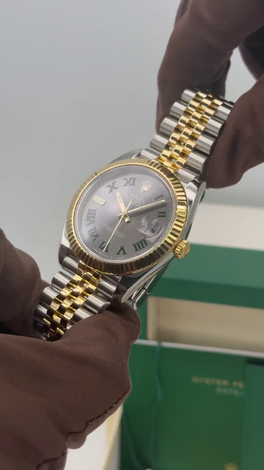 [Super Clone]RLX  Datejust 41mm Two-Tone Yellow Gold Fluted Bezel 