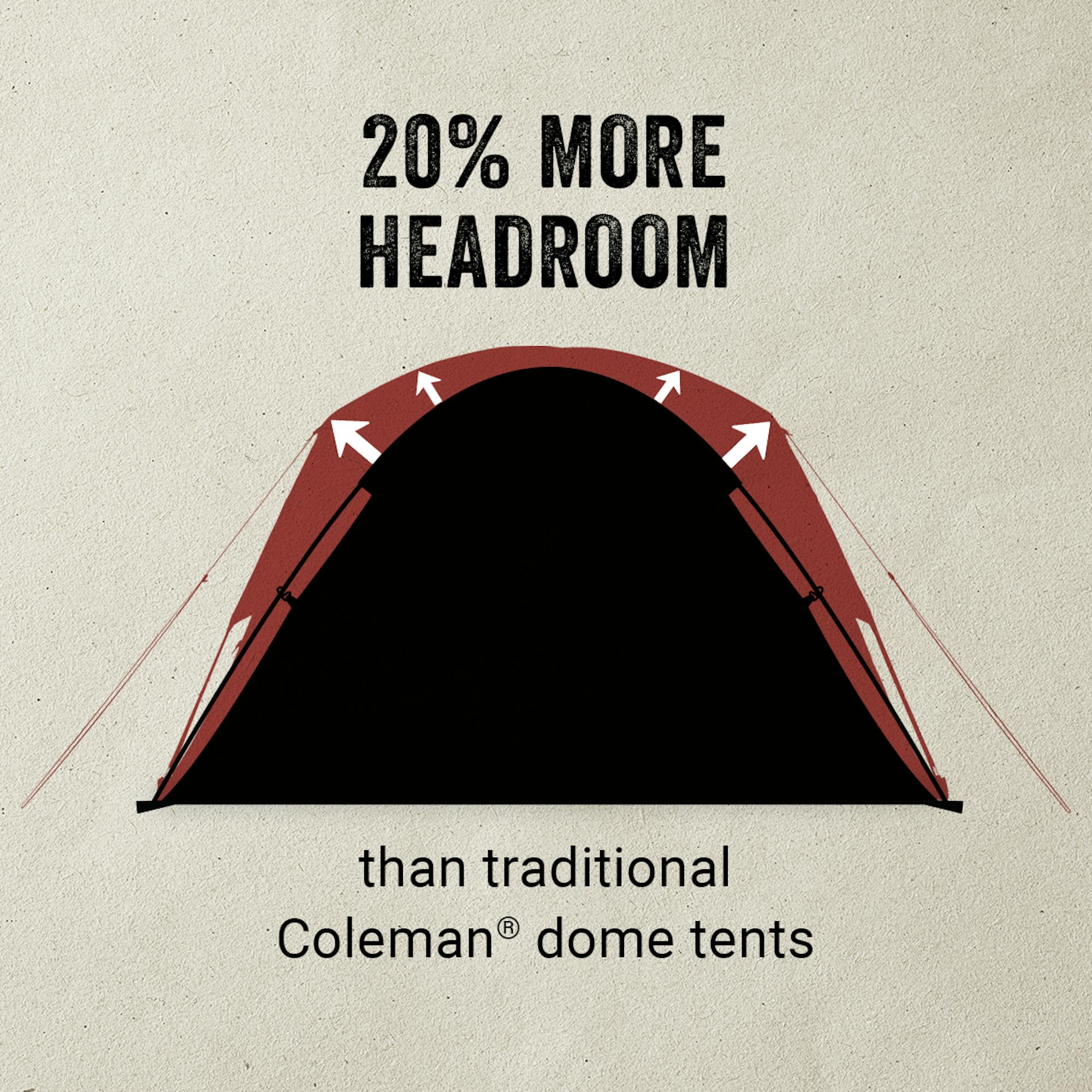 Skydome™ 8-Person Camping Tent with Screen Room, Rock Grey - Image 5