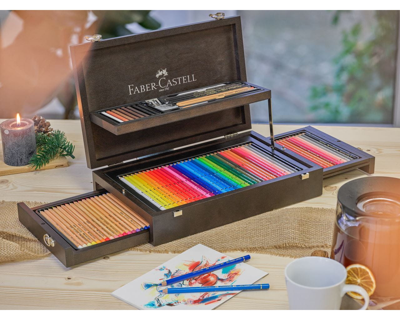 Coffret en bois Art & Graphic Collection 125 pièces