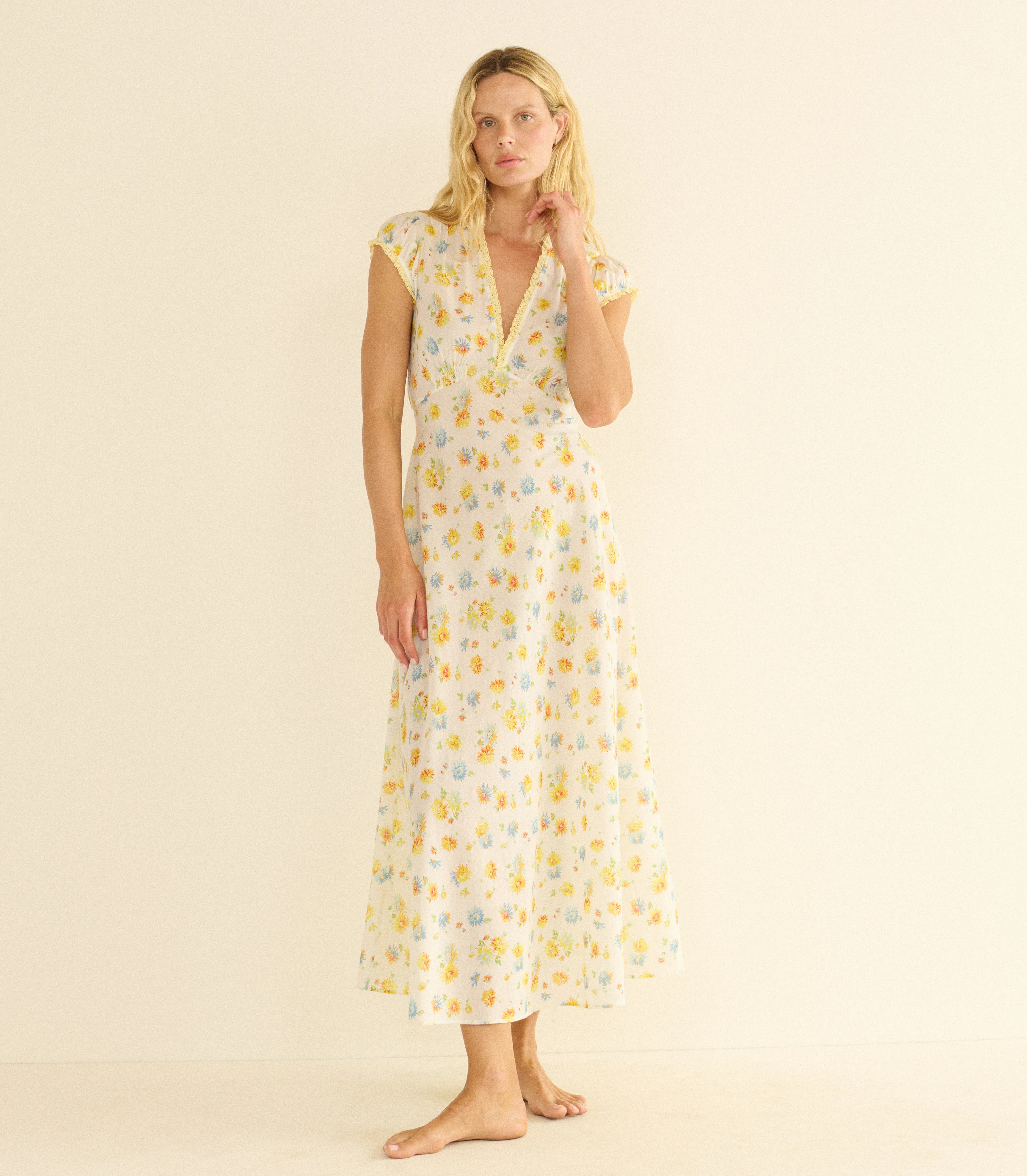 HELIA DRESS -- DAHLIA FLORAL