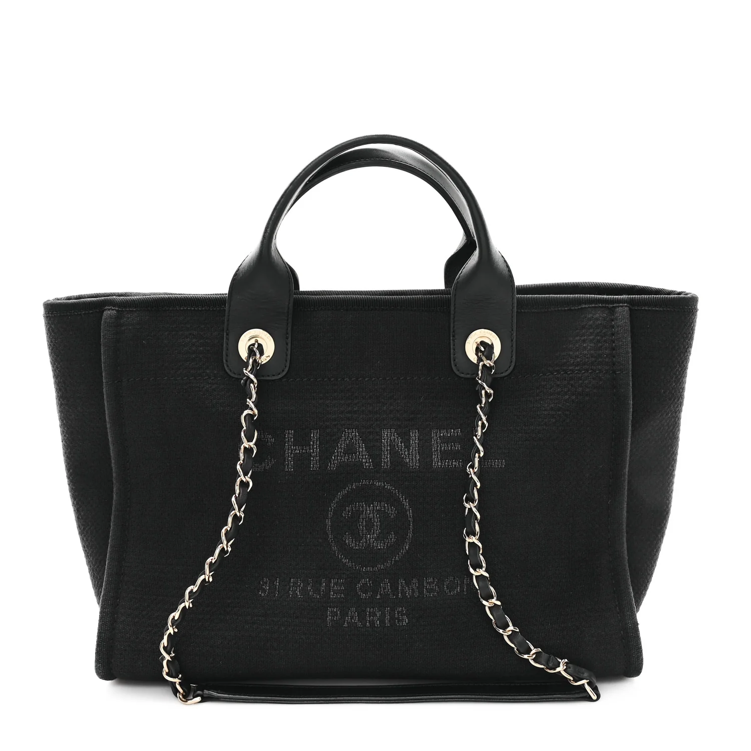 Mixed Fibers Small Deauville Tote Black