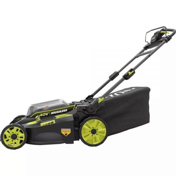 RYOBI 40V Borstelloos 20 inch. Walk Behind Zelfrijdende Maaier/Grastrimmer/Bladblazer met (2) Accu's en (2) Opladers