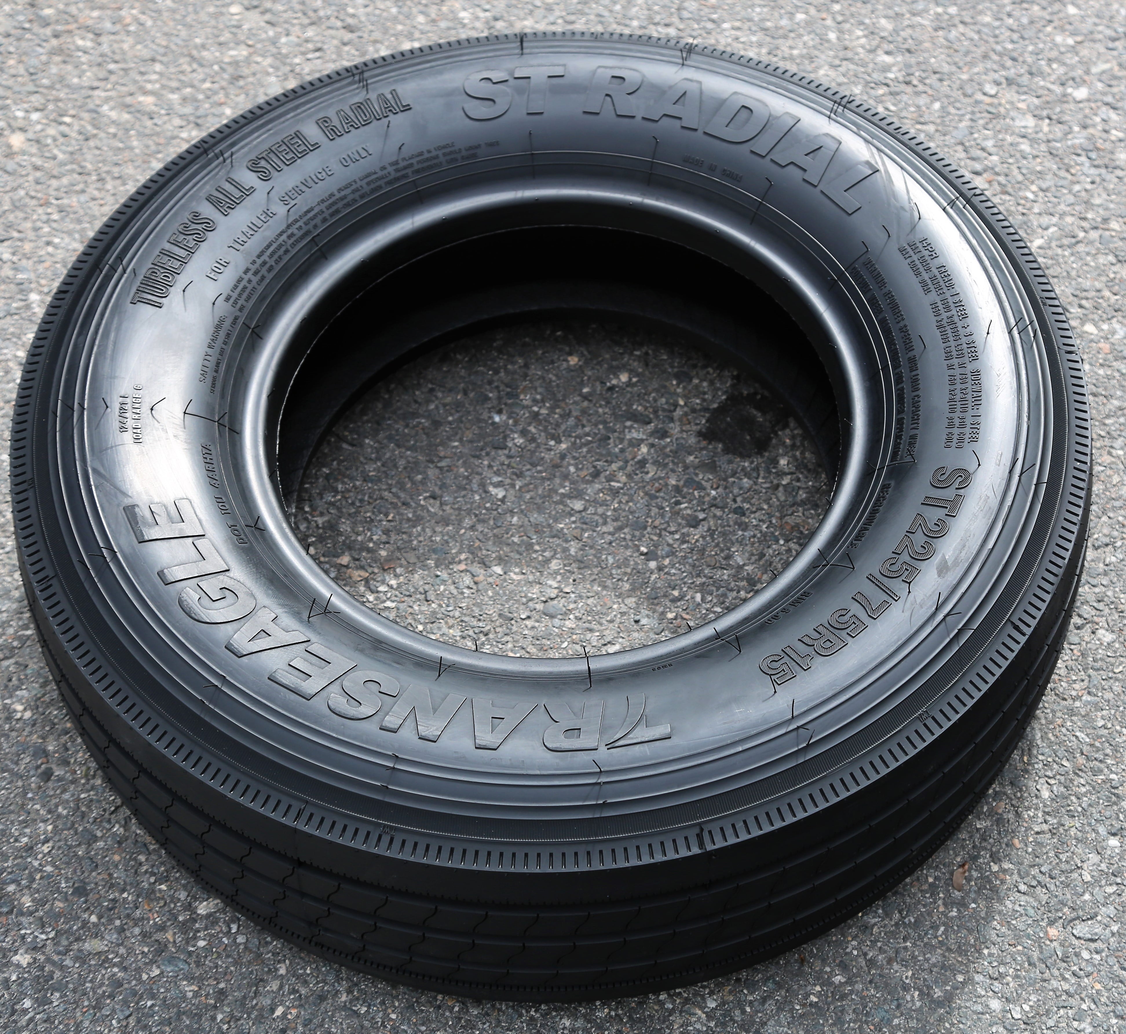 Ensemble de 4 (QUATRE) pneus de remorque Transeagle All Steel ST Radial ST 225/75R15 indice de charge G (14 plis)