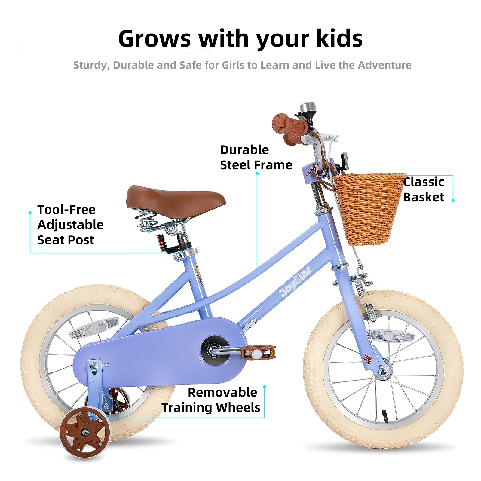 JOYSTAR Girls Bike for 2 - 12 Years Old Toddlers and Kids, 12