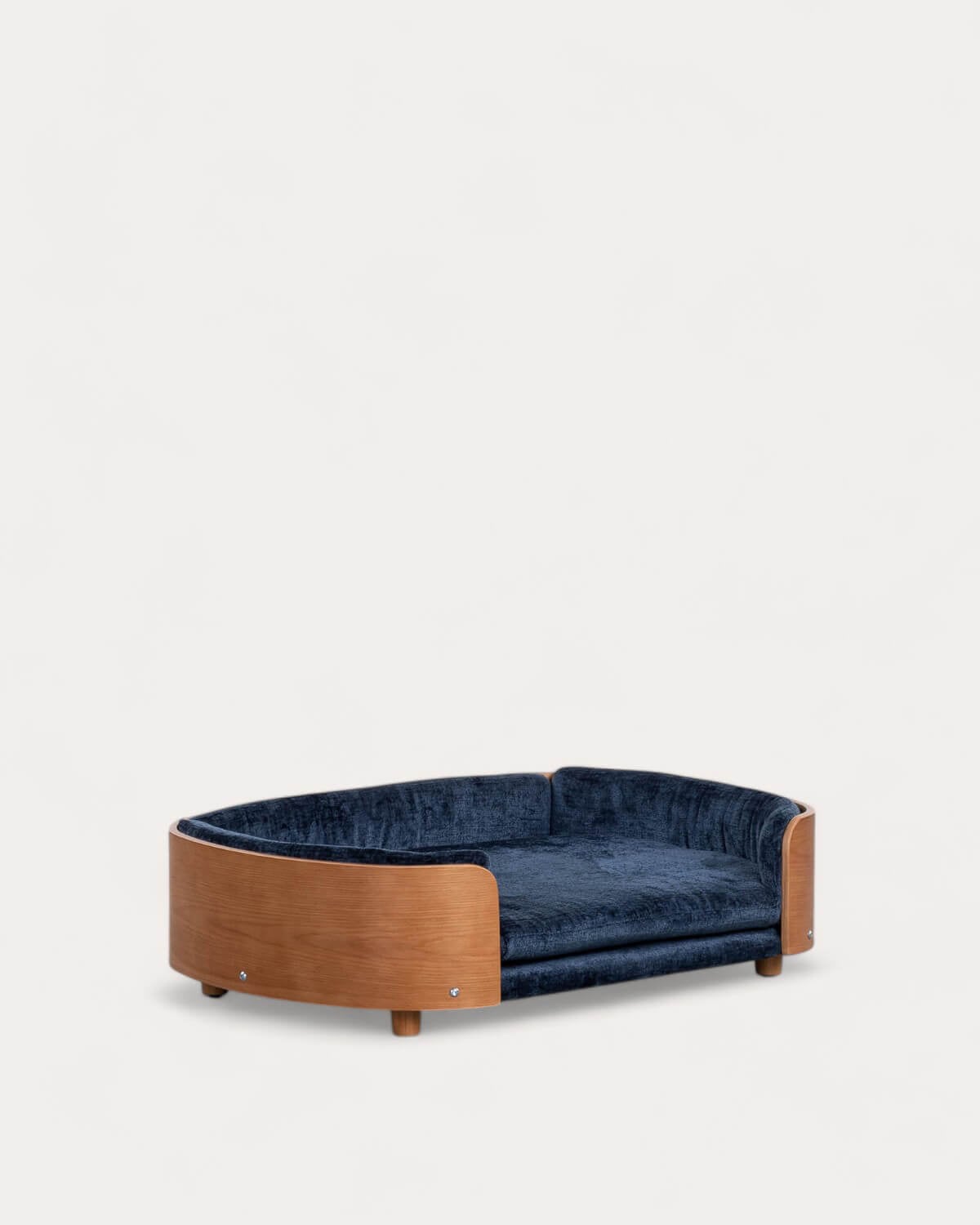 Ueias - Cama para Perros y Gatos Ovalada de Madera Ueias