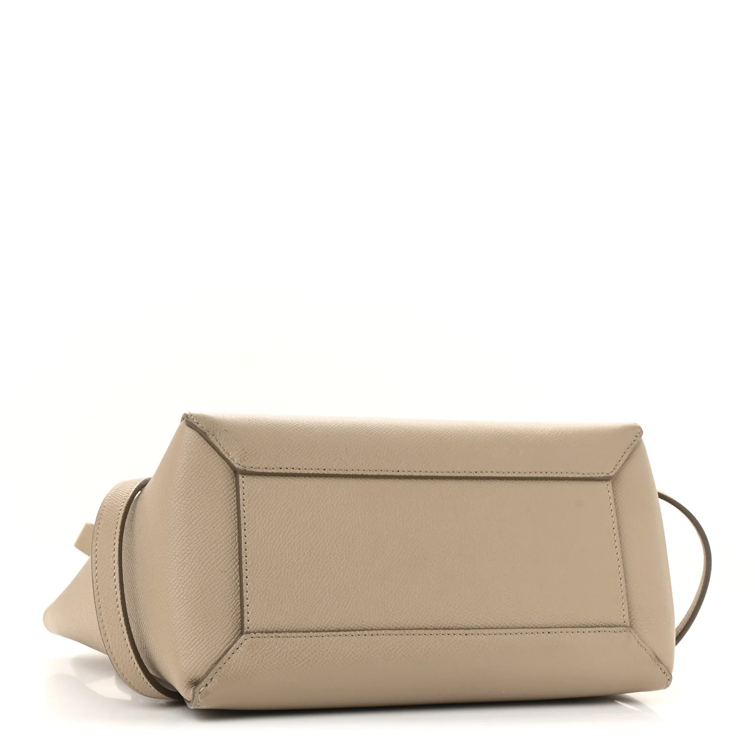 Grained Calfskin Micro Belt Bag Light Taupe