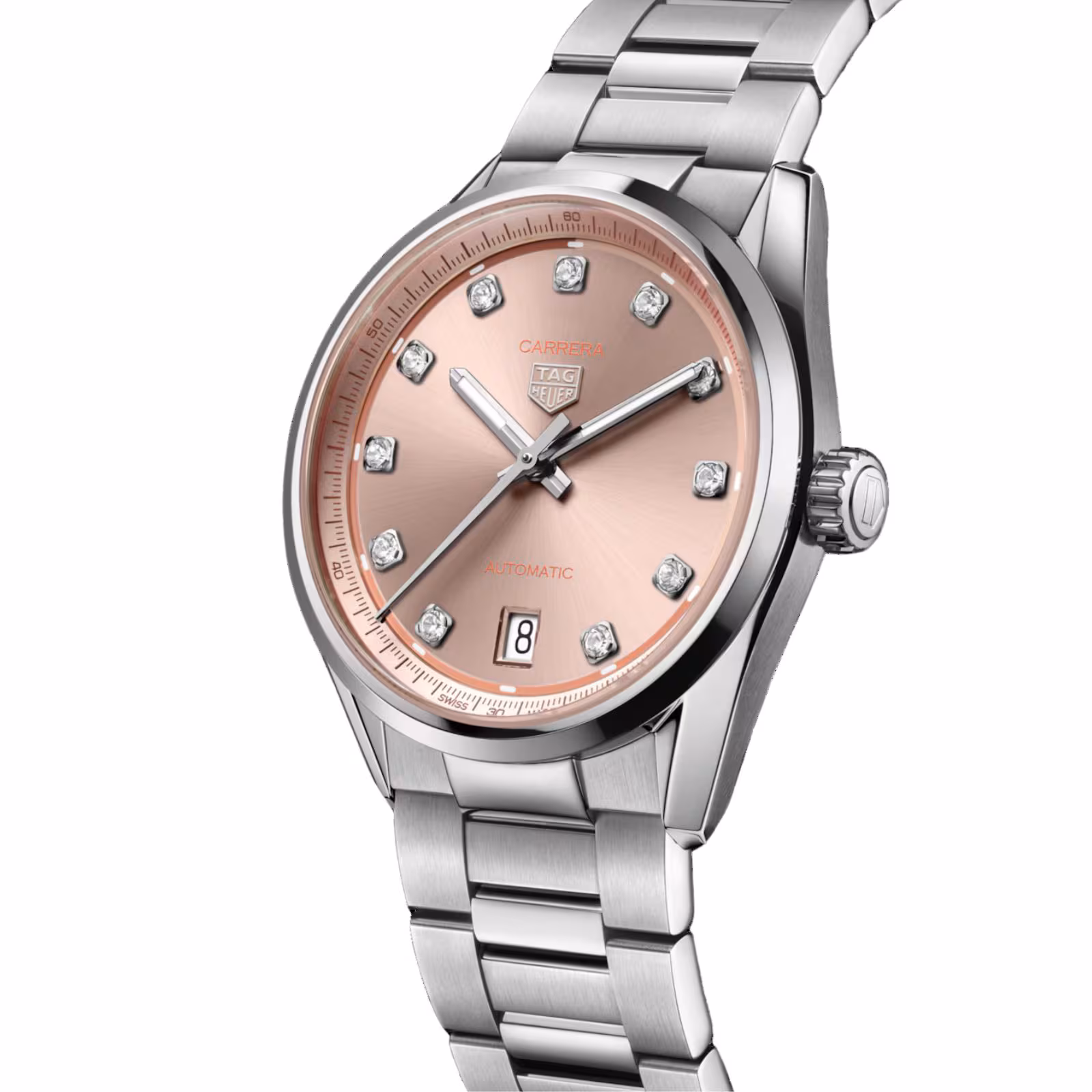 【Super Clone】TAG Heuer Carrera Date 36mm Ladies Watch Diamond Dot WBN231D.BA0001