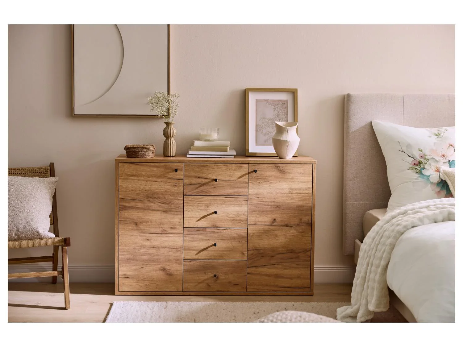 LIVARNO Commode Verona, 116 x 80 x 35 cm, imitation chne