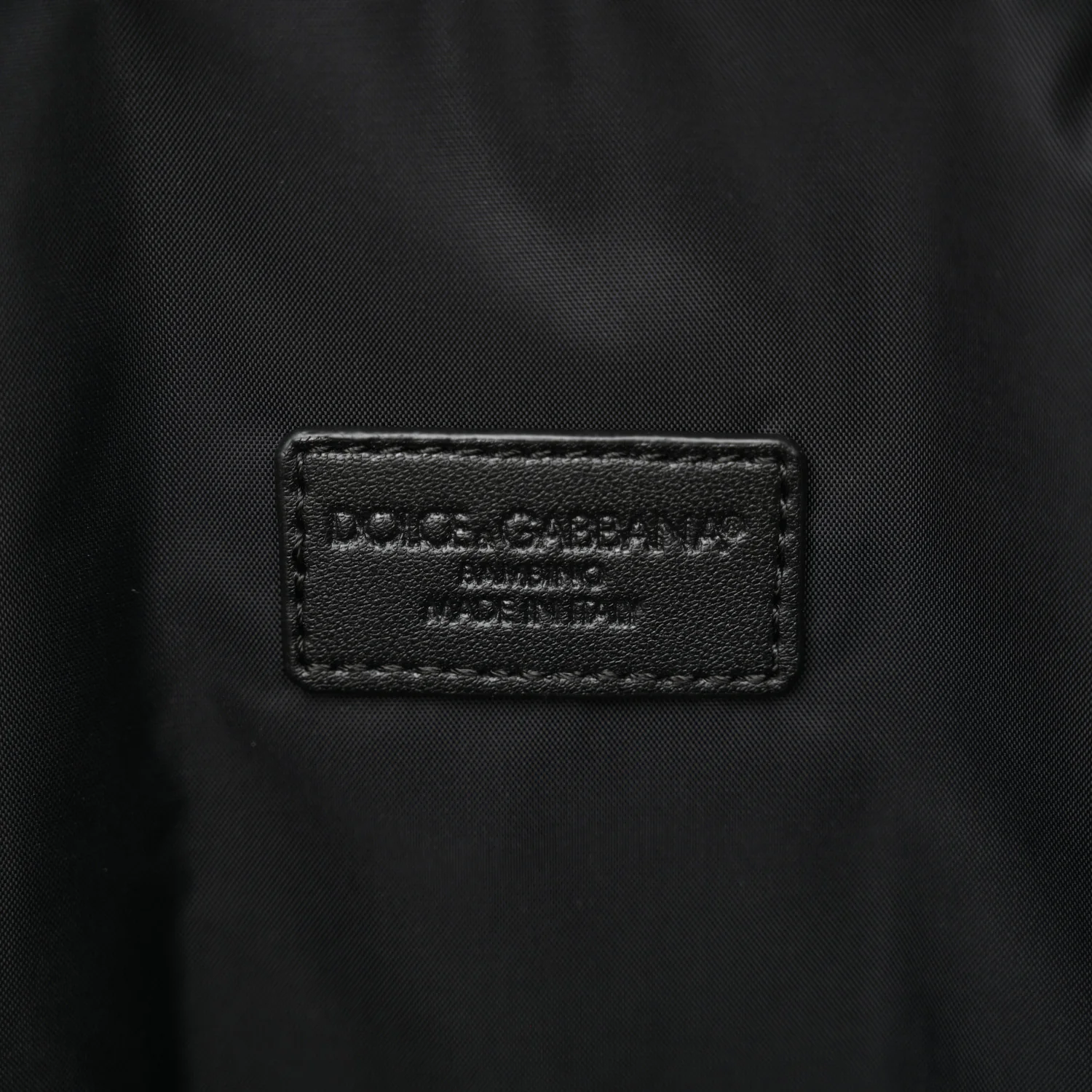 Nylon Logo Childrens Backpack Black