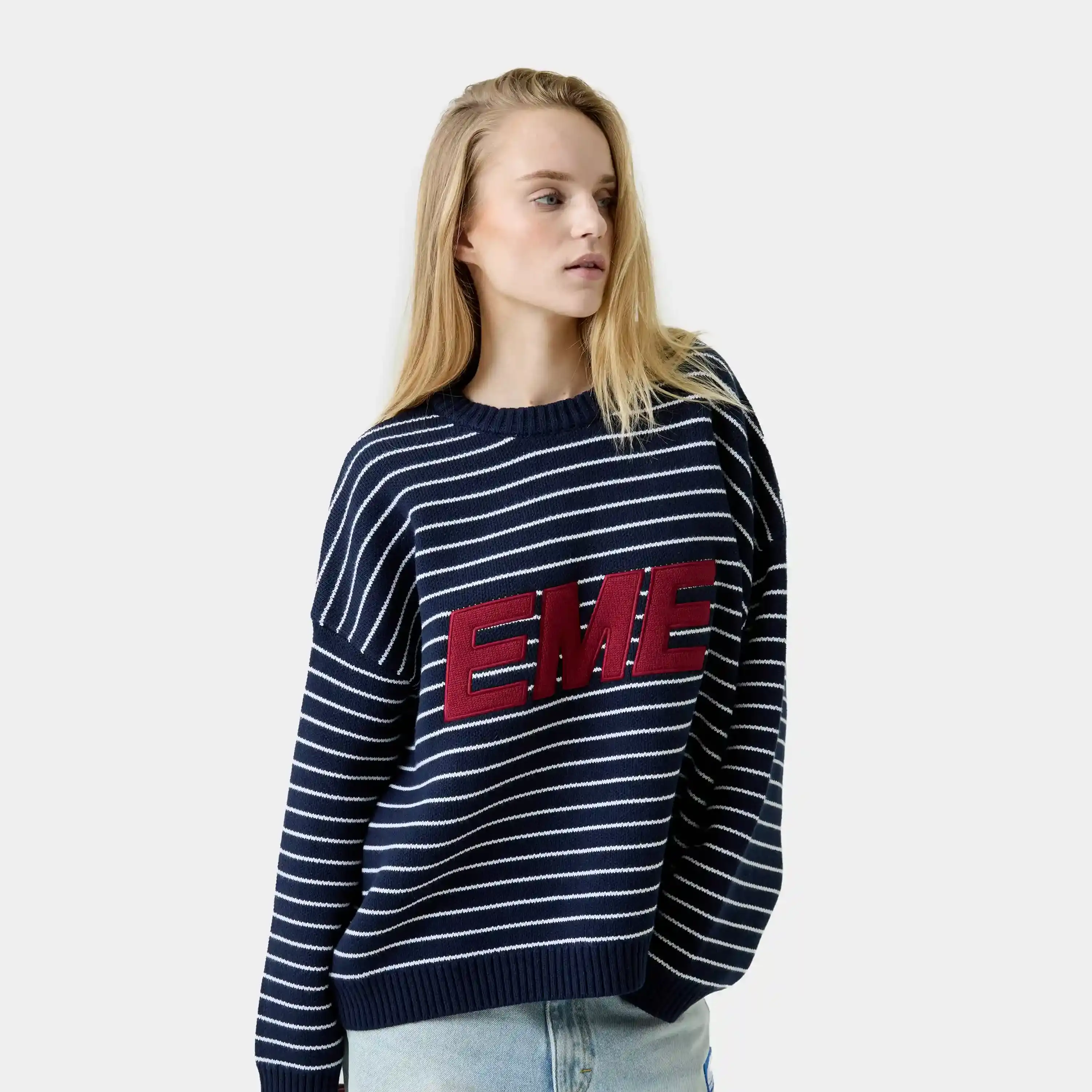 Pinstripe Night Sky Knit Sweater