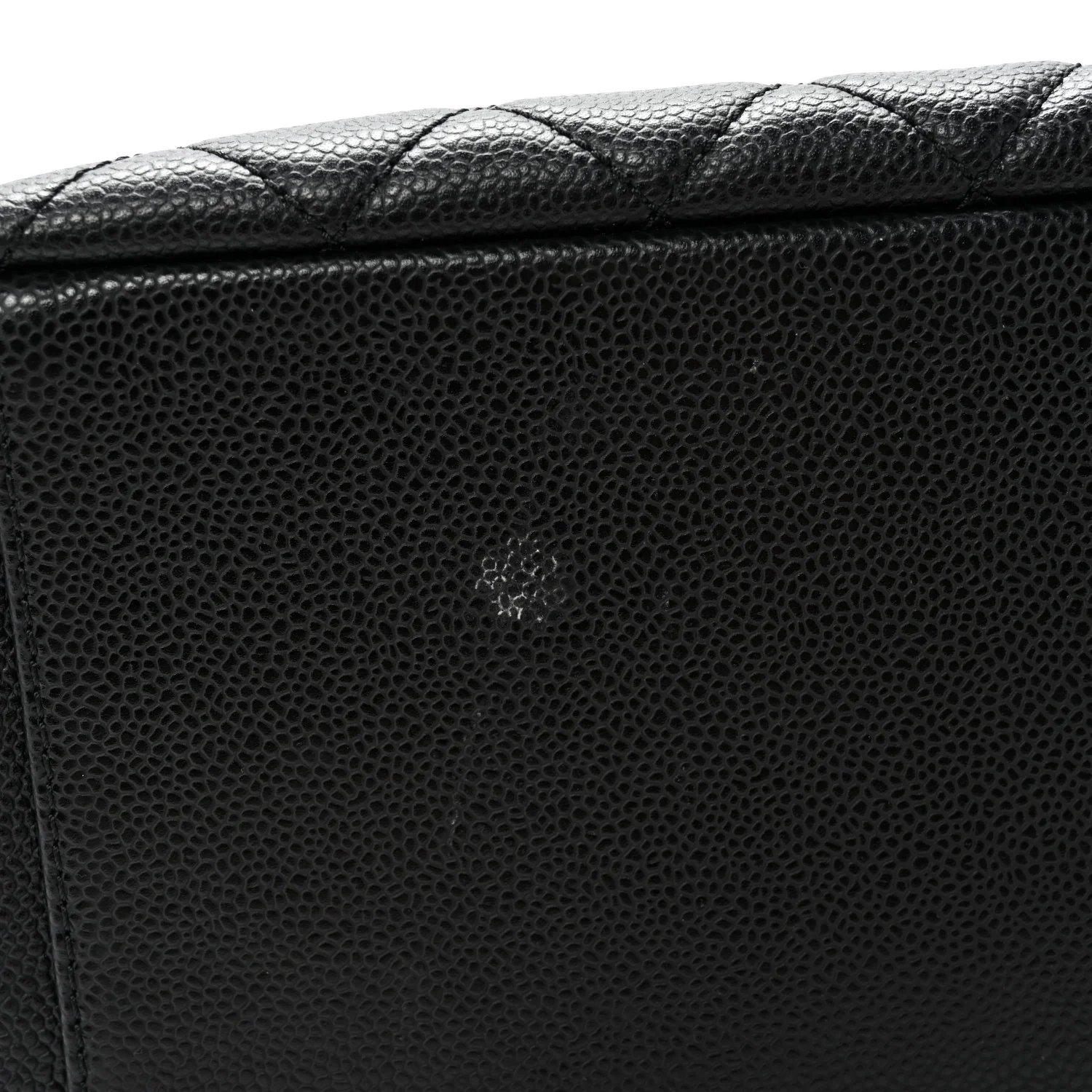 Caviar Quilted Grand Shopping Tote GST Black