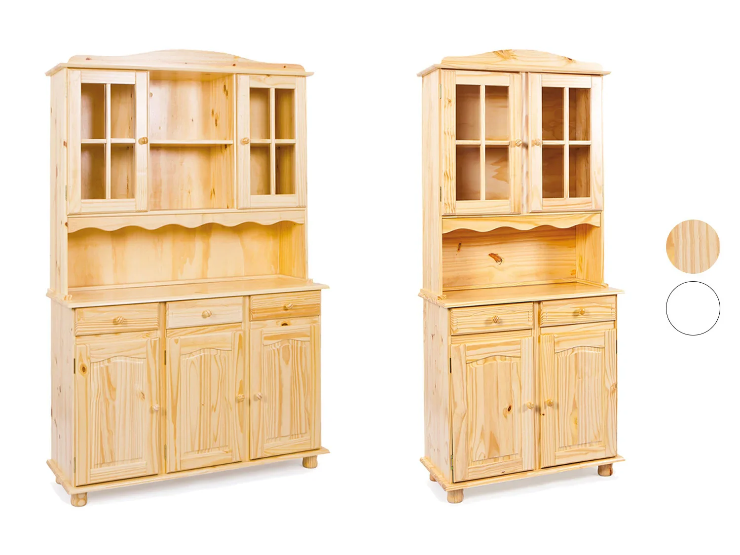 Inter Link Meuble vitrine style champtre, 2 ou 3 portes