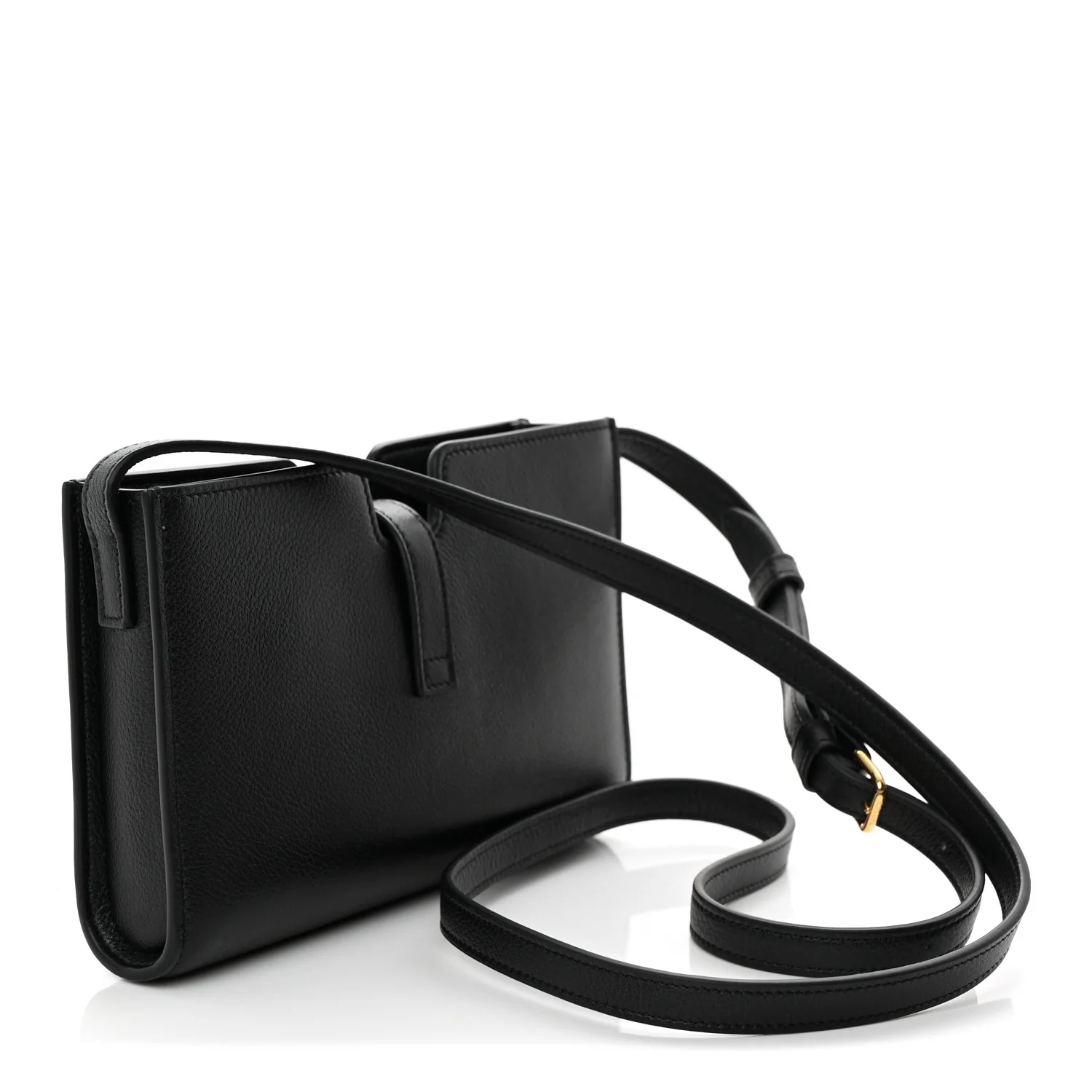 Grained Calfskin 16 Pochette Black