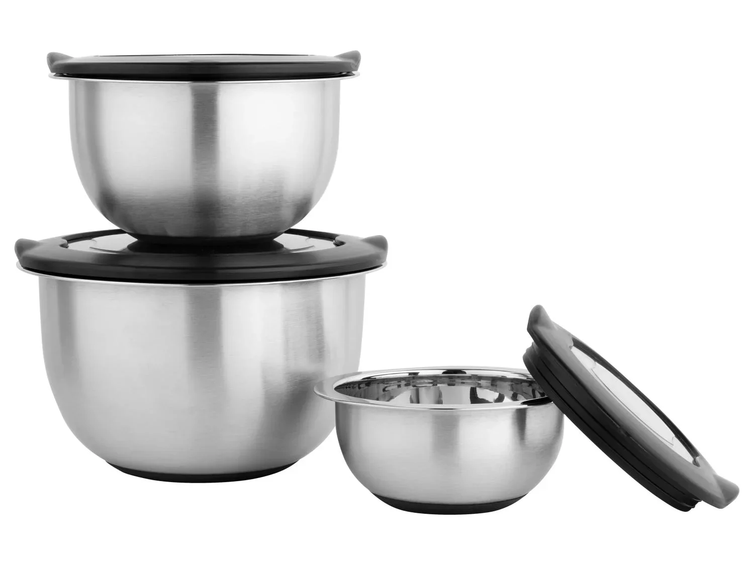 LIVARNO home Set de saladiers en inox