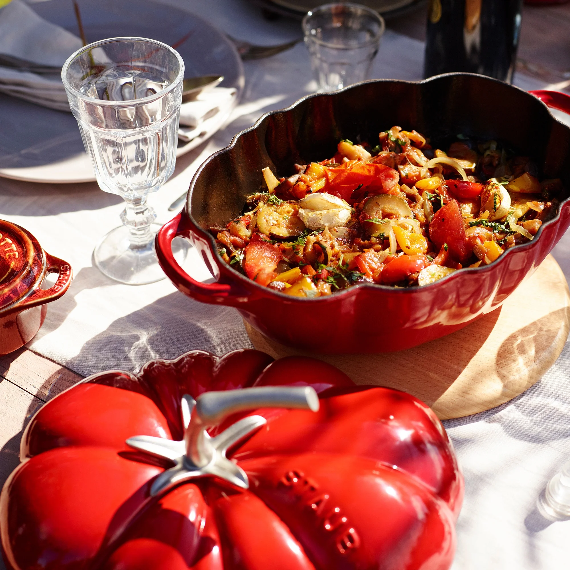 Cast Iron 3-qt Tomato Cocotte Cherry(Cherry) - Image 4