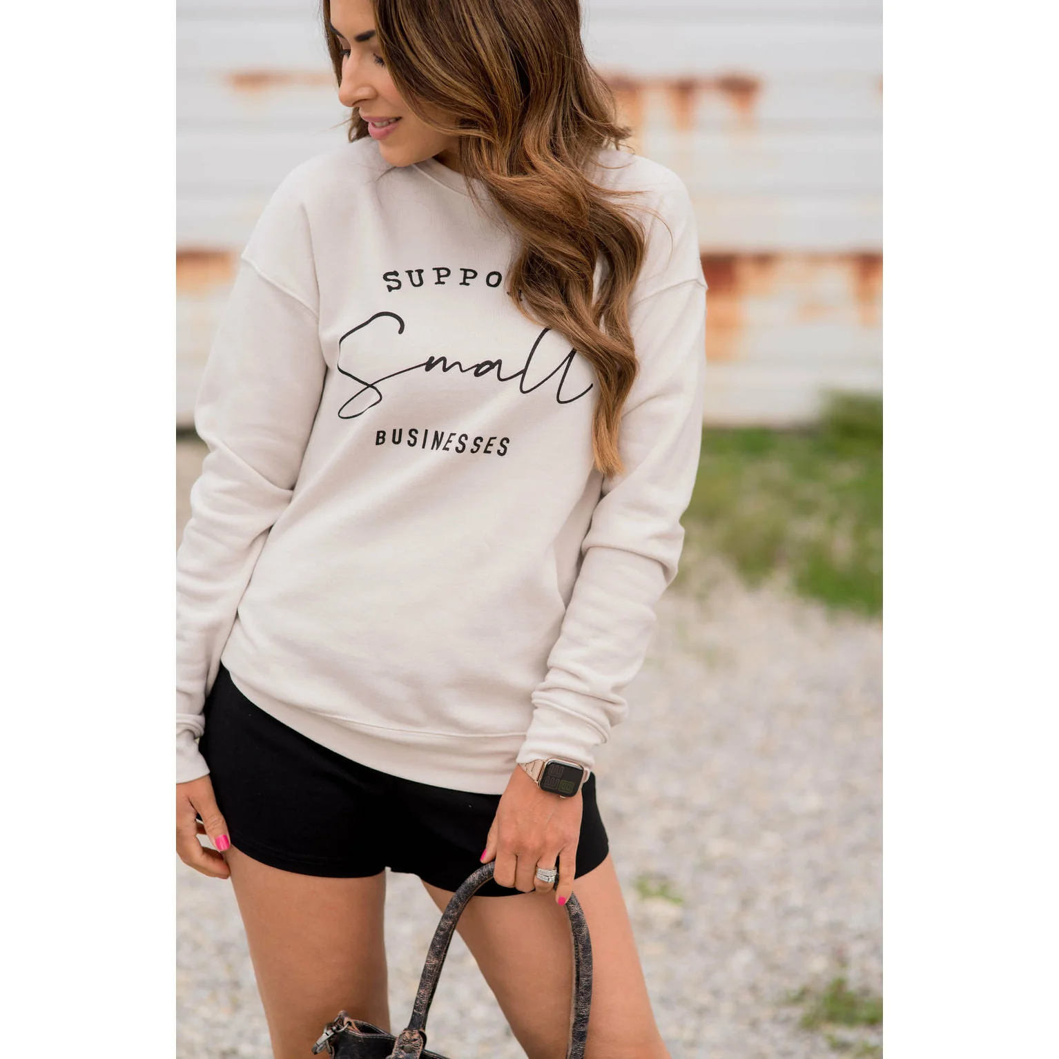 Support Small Businesses Crewneck