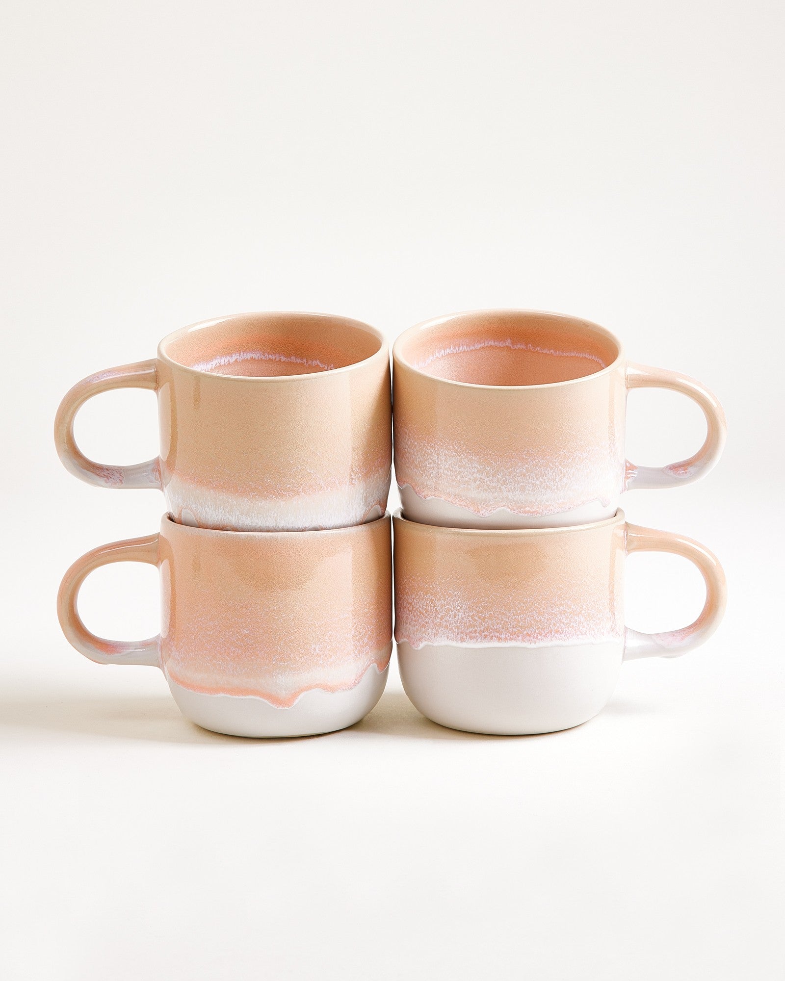 COIMBRA - LARGE MUG APRICOT SET OF 4