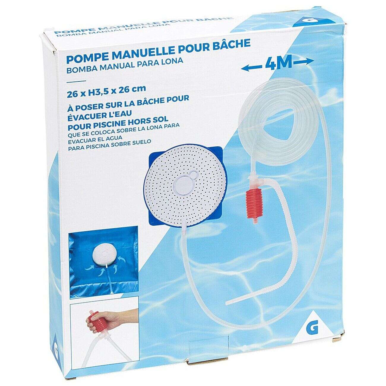 Pompe à eau manuelle pour bâche