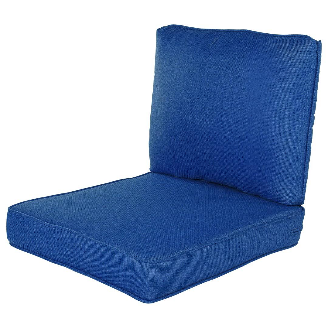 Barimah Outdoor Seat/Back Cushion AllModern Fabric: Cobalt