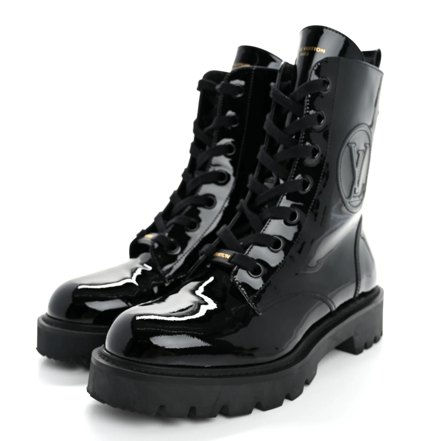 Patent Territory Flat Ranger Boots 38 Black