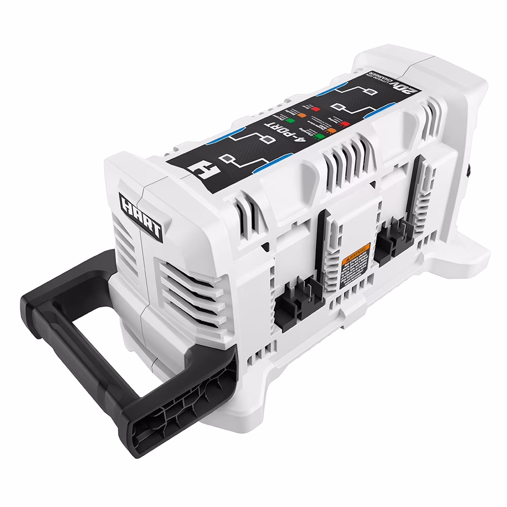 20-Volt Lithium-Ion 4-Port Fast Charger (2) 20-Volt 2ah Lithium Ion Batteries