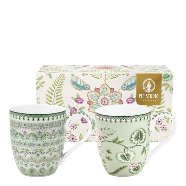 Lilly & Lotus krus XL 45 cl 2 stk lysegrønn