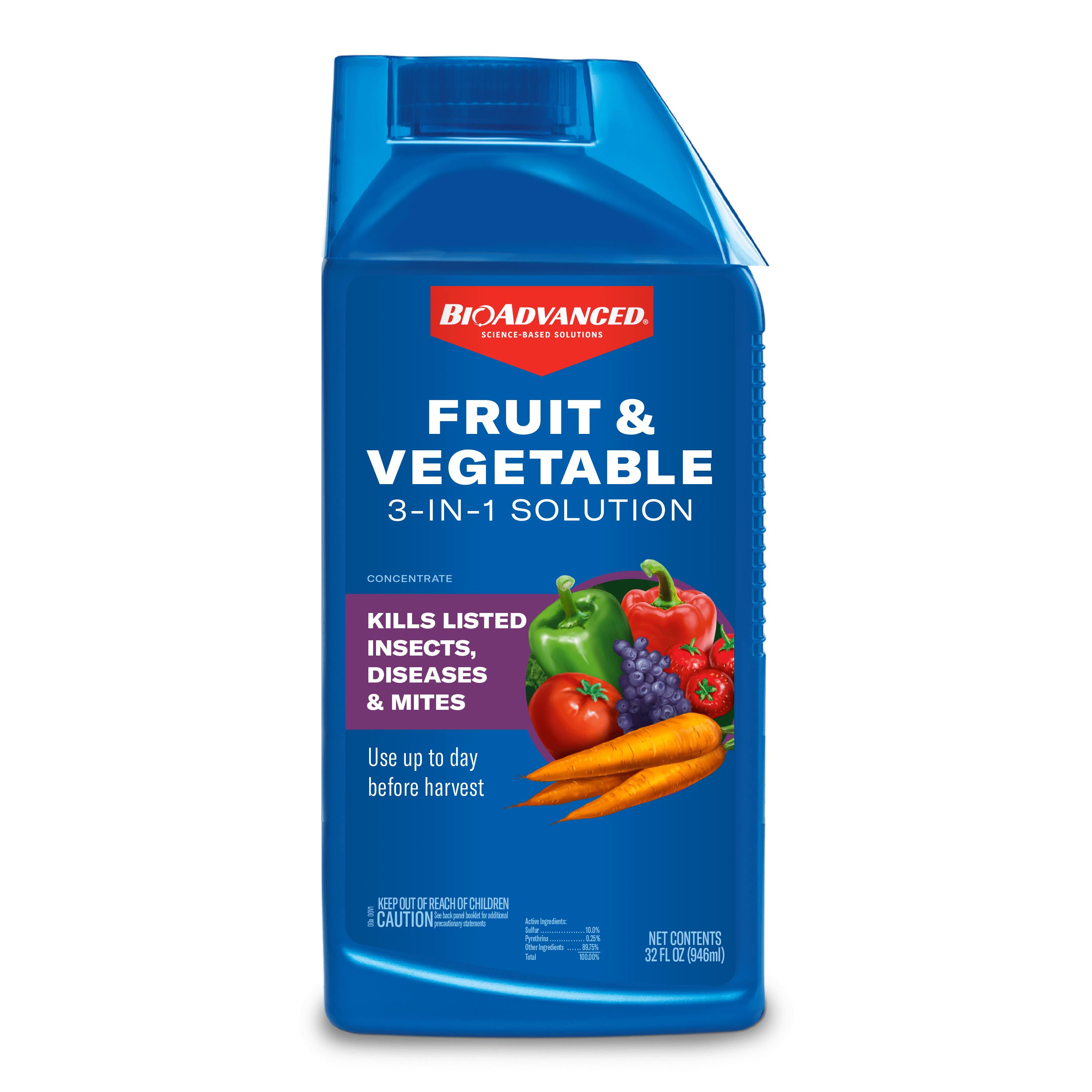 BioAdvanced Fruit and Vegetable 3-in-1 Solution Concentrate, 32 oz - 707500E | Rural King