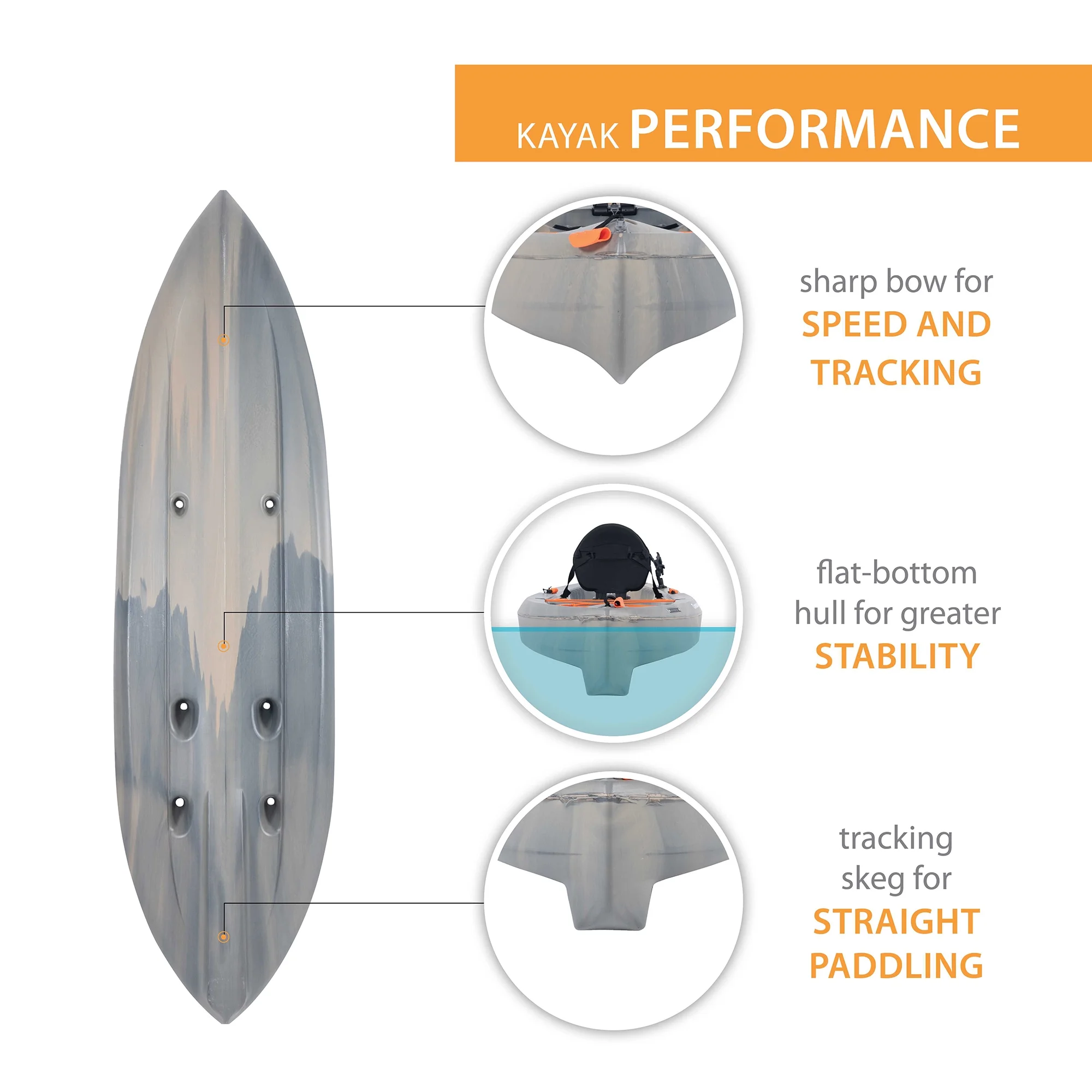 Lifetime Tamarack Angler 10 Ft. Fishing Kayak, Volcano Fusion (91340)