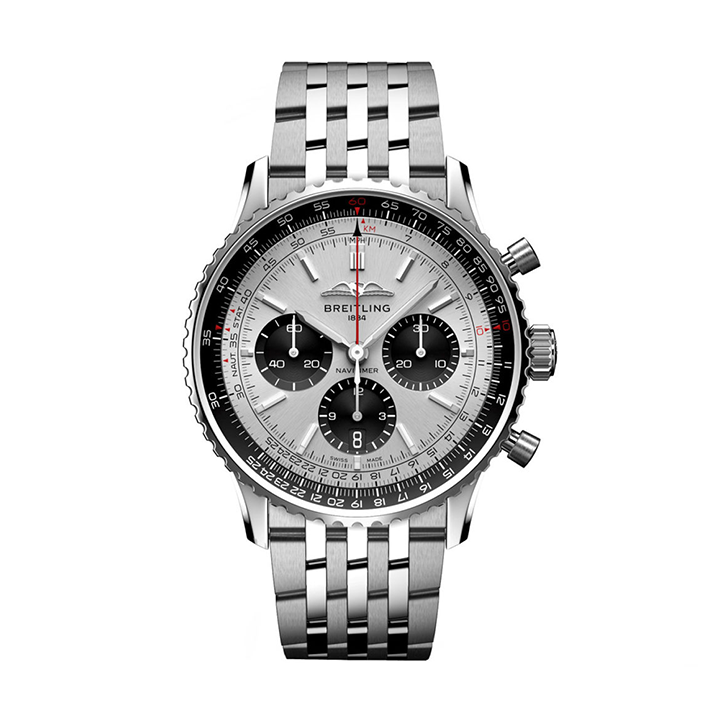 [Super Clone]Breitling AB0138241G1A1 Navitimer B01 Silver Dial - Νew【Super Clone】