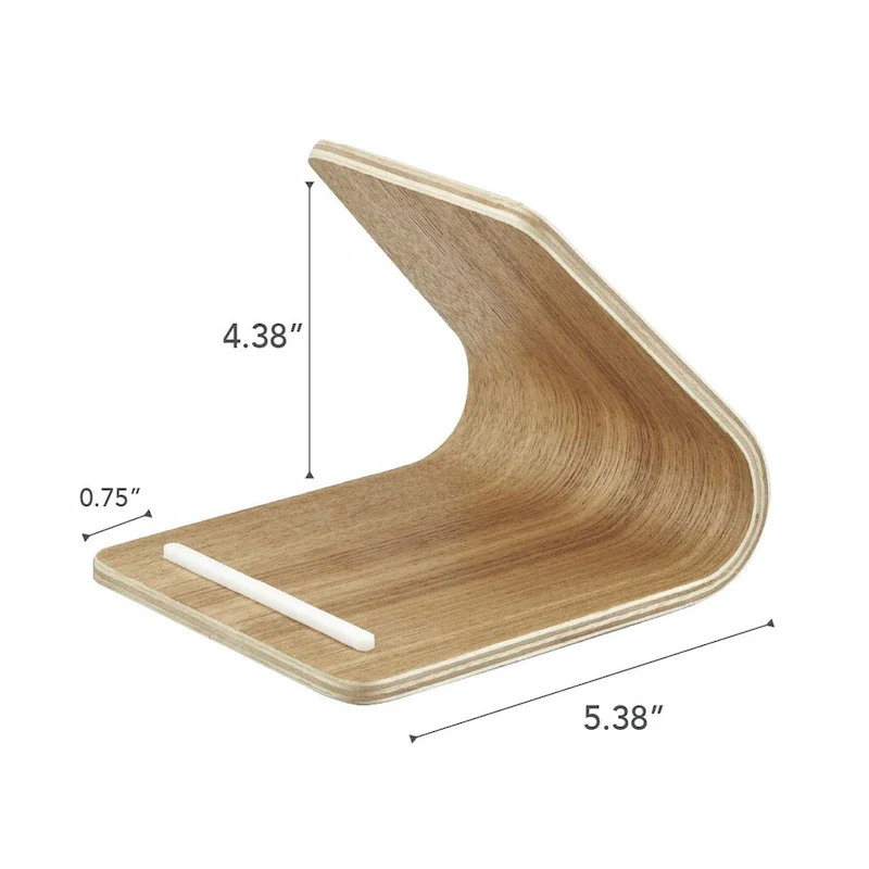Wooden Tablet Stand – L 5.51 x W 4.72 x H 4.53