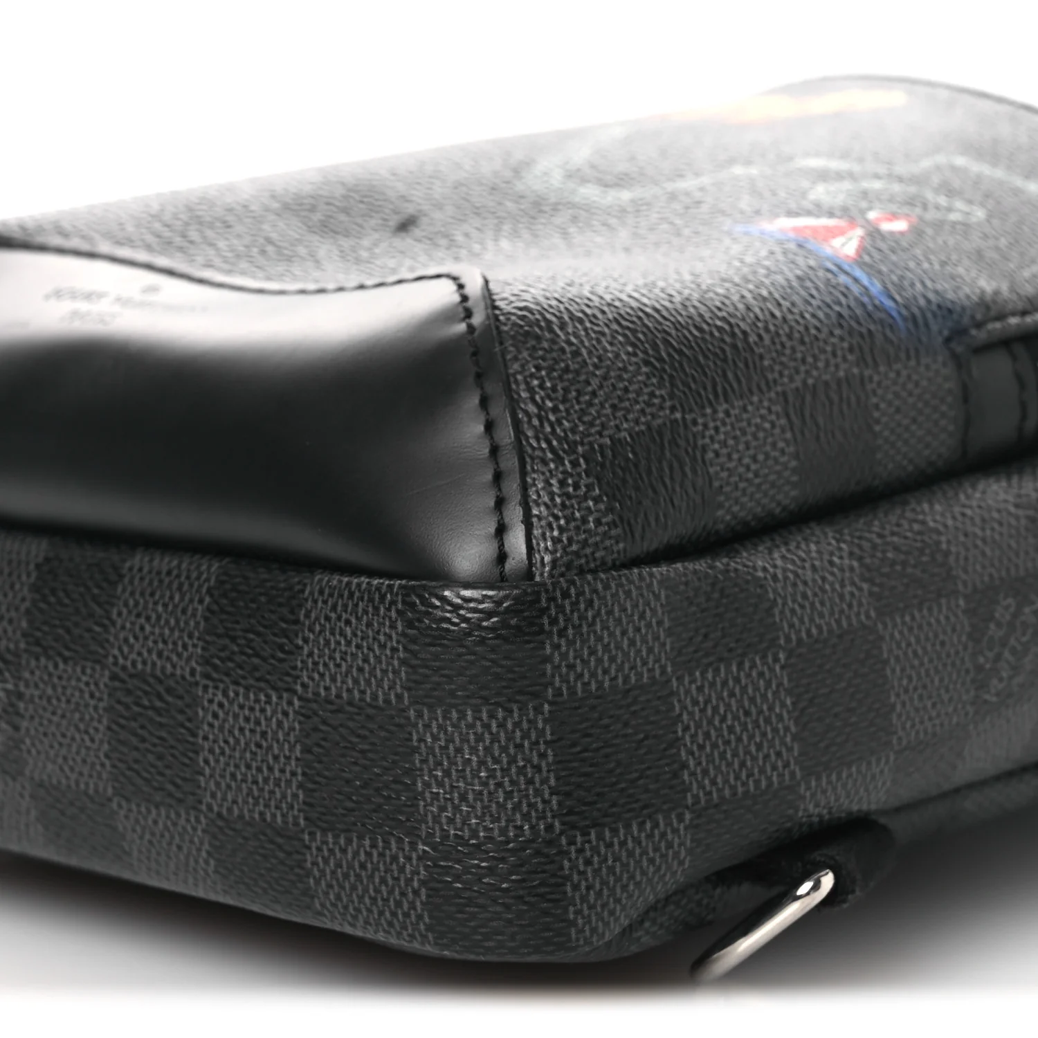 Damier Graphite World Map Avenue Sling Backpack