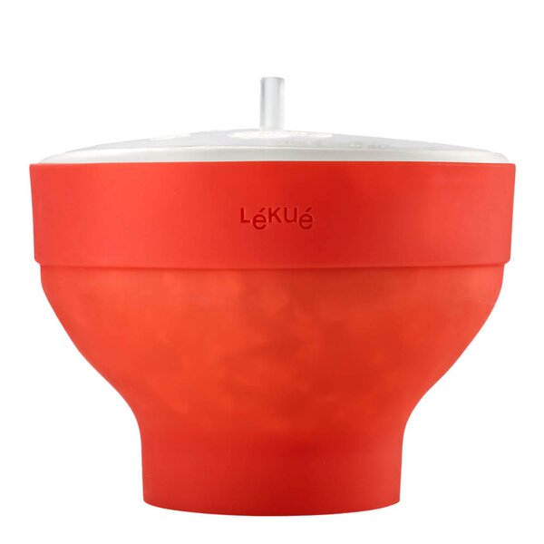 Popcornmaker for mikrobølgeovn 2,8 L rød