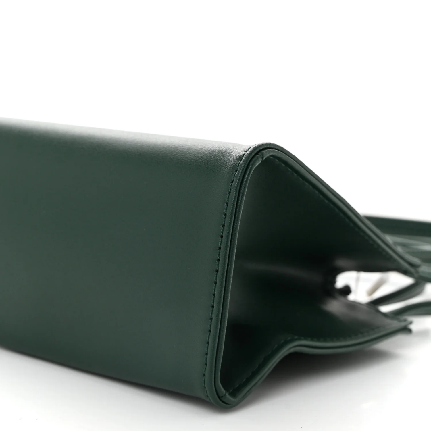 Vegan Leather Small Shopping Bag Dark Olive