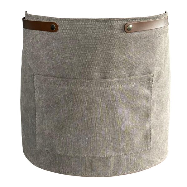 Canvas forkle kort 67x35 cm grå