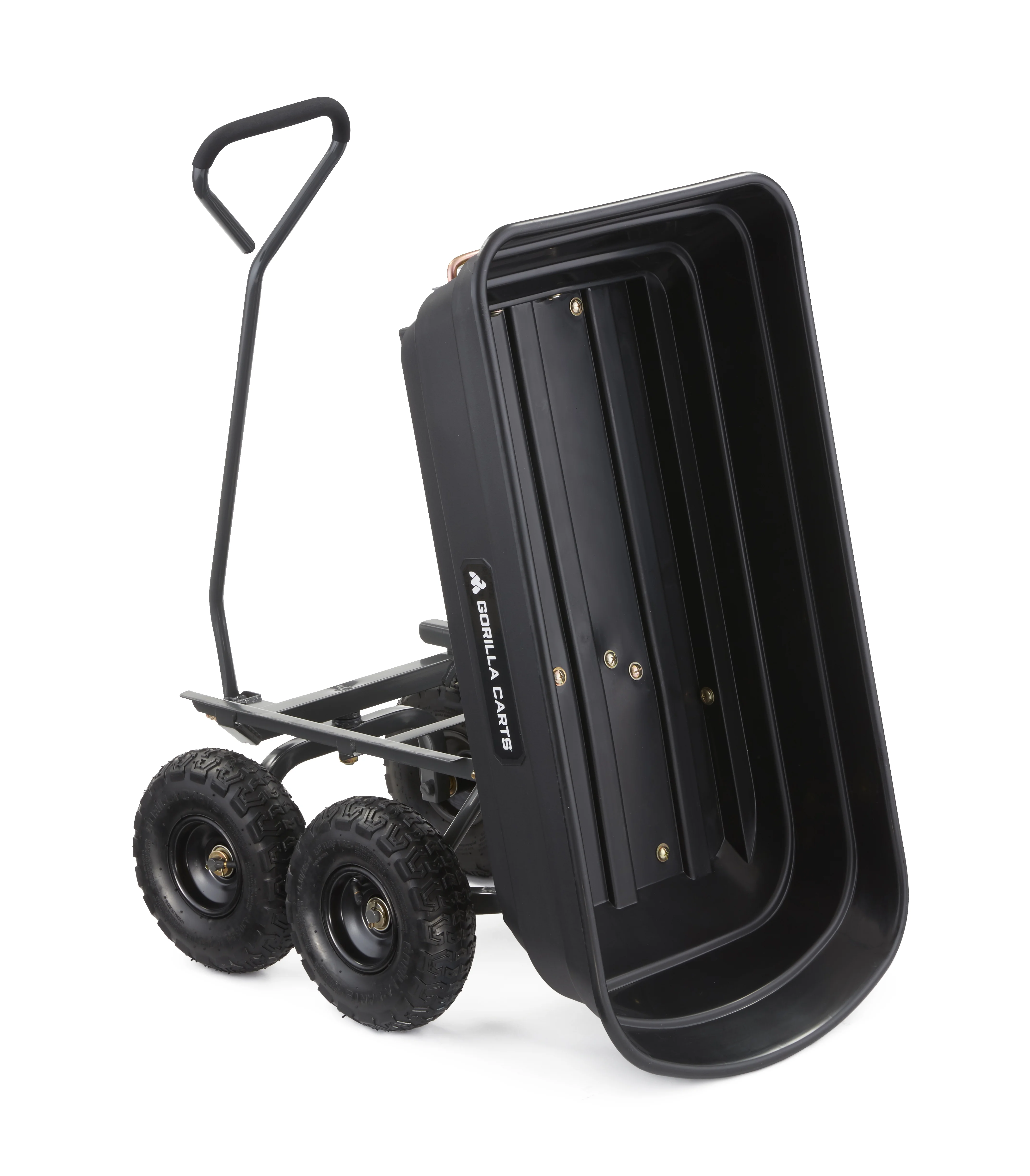 Gorilla Carts GOR4PS 600 - Lb. Poly Garden Dump Cart with 10