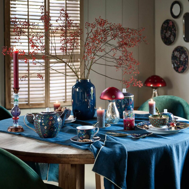 Berry Blues frokostsett 3 deler blå