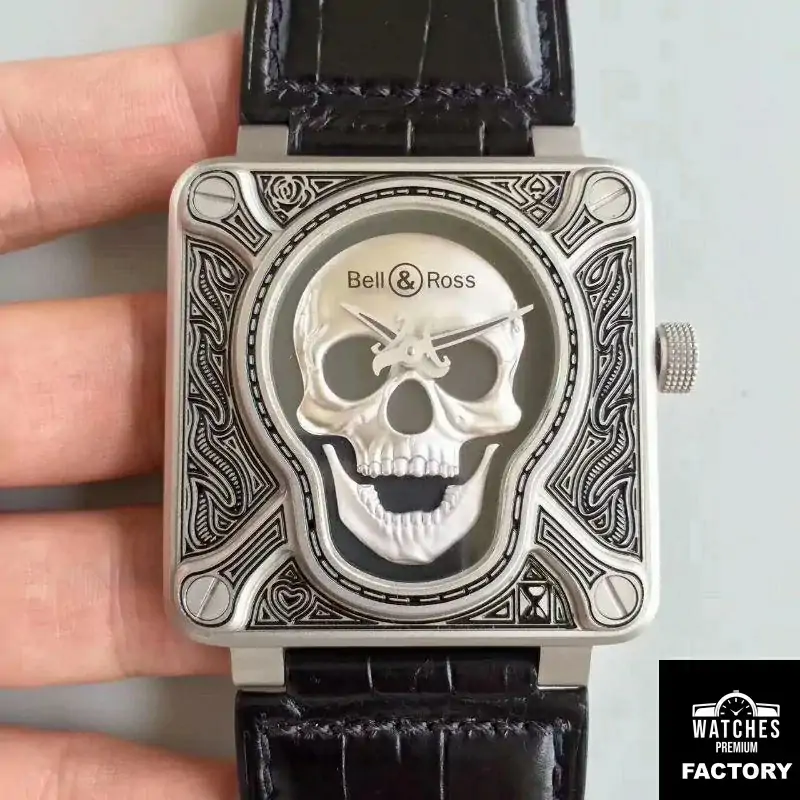 Bell & Ross BR 01 Burning Skull Black Dial