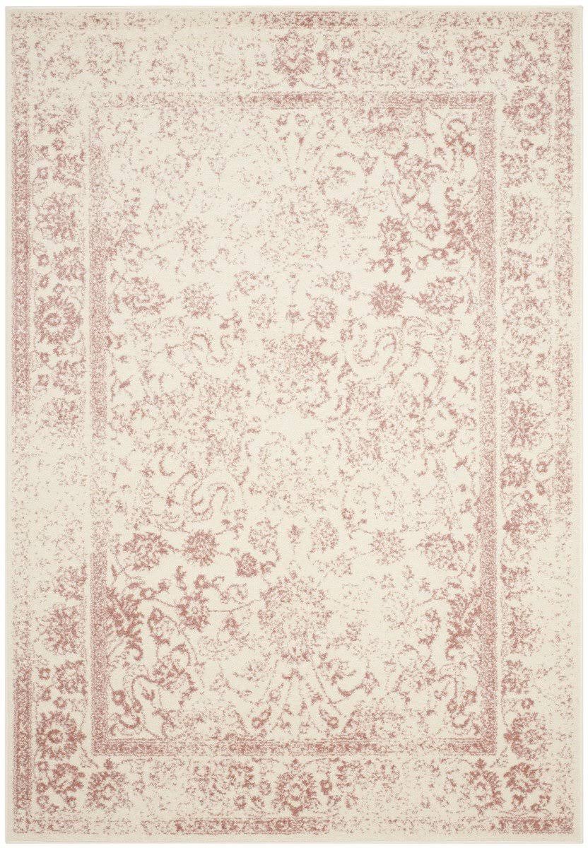 Safavieh Adirondack, Ivory / Rose, 8' x 8' Round, Area Rug