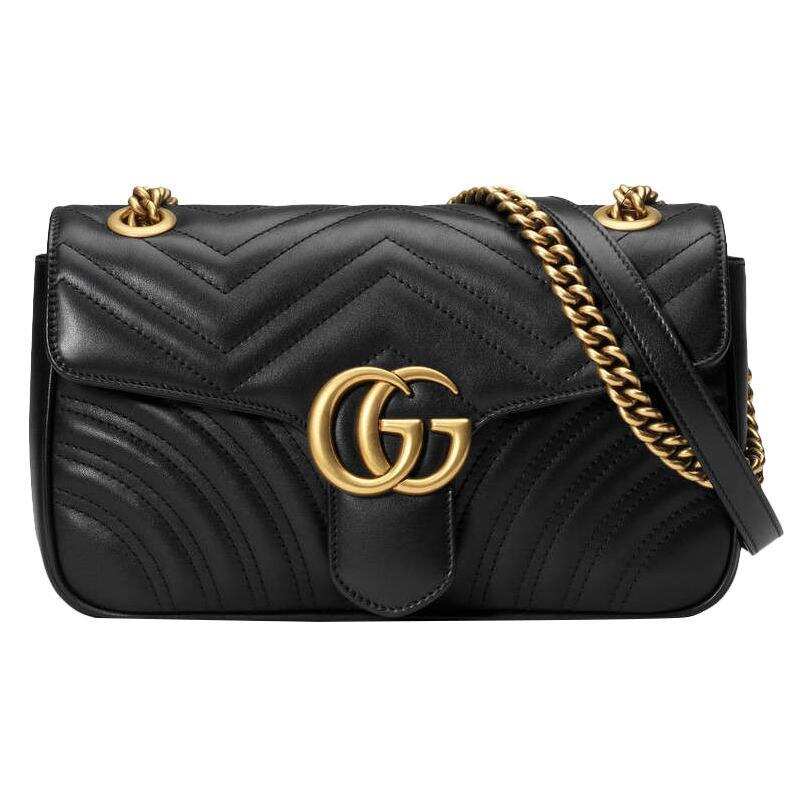 GUCCI(グッチ)〔GGマーモント〕キルティング スモール ショルダーバッグ