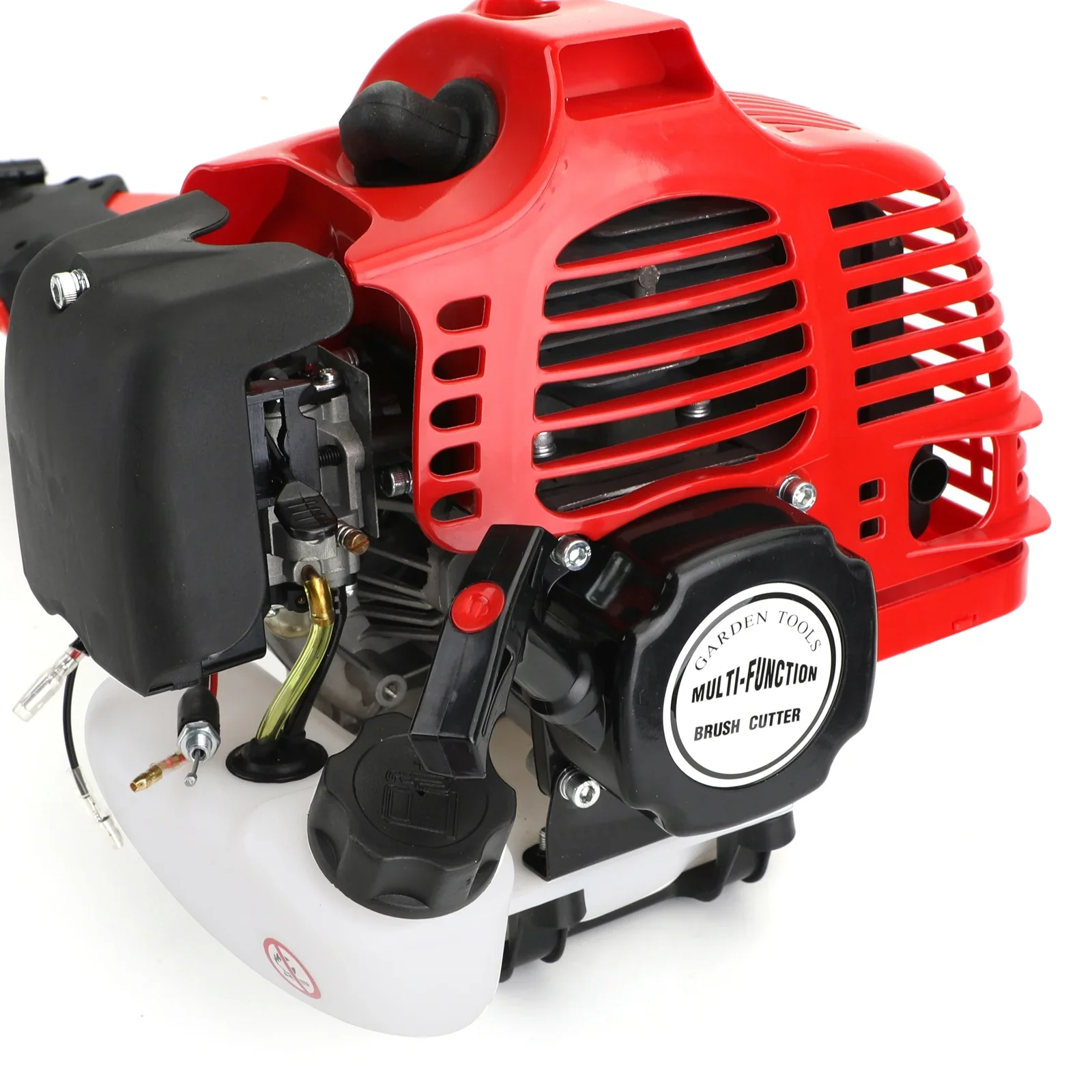 TOPTENG 52cc 2 Stroke 5 in 1 Gas Engine Multi Garden Tool, Hedge & String Trimmer, Brush Cutter, Edger, Pole Saw Chainsaw Pruner with Extension Pole, Trimming Combo Brushcutter Kit for Yard Lawn Care