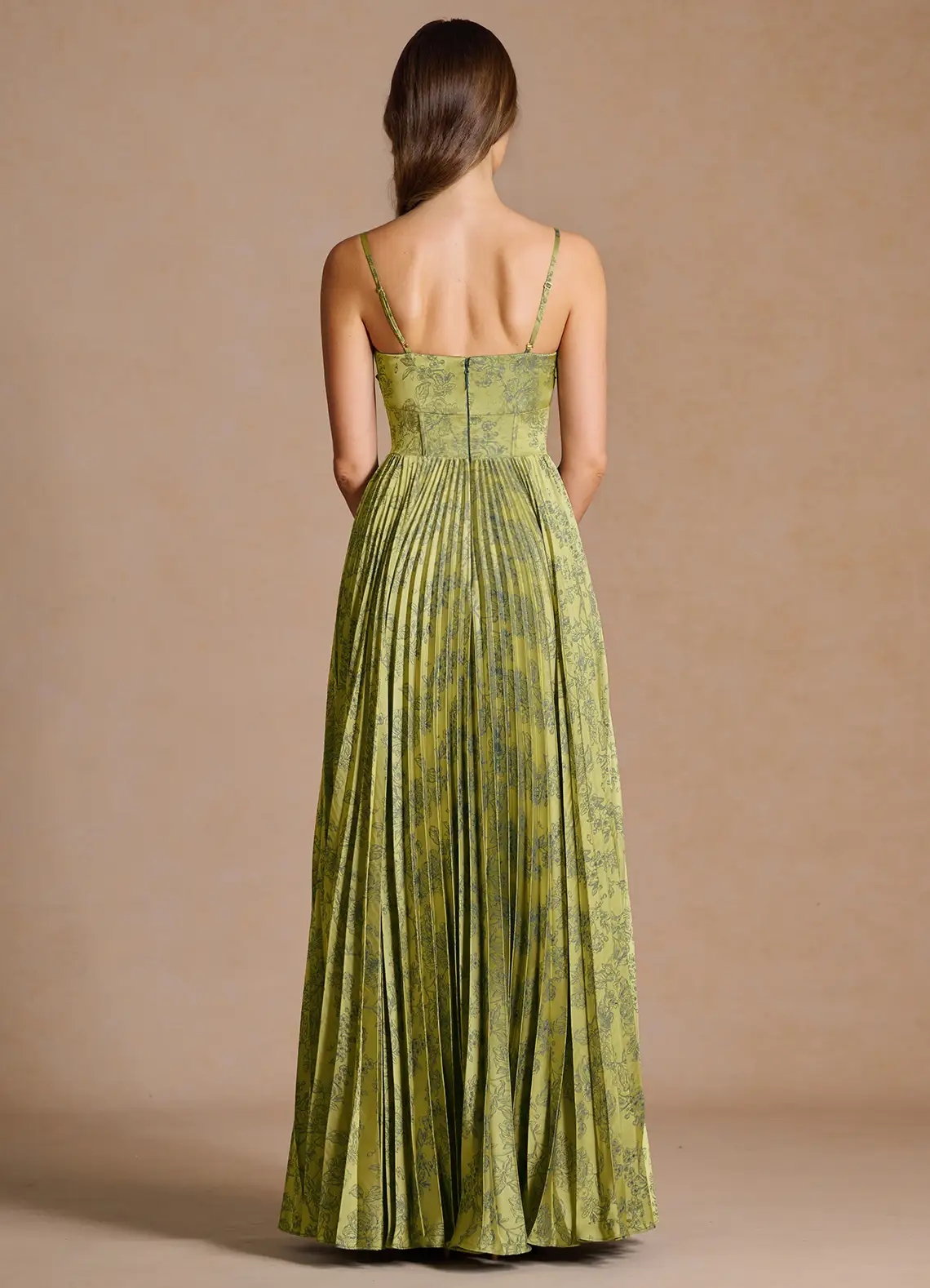 Vesper Moss Navy Maxi Dress