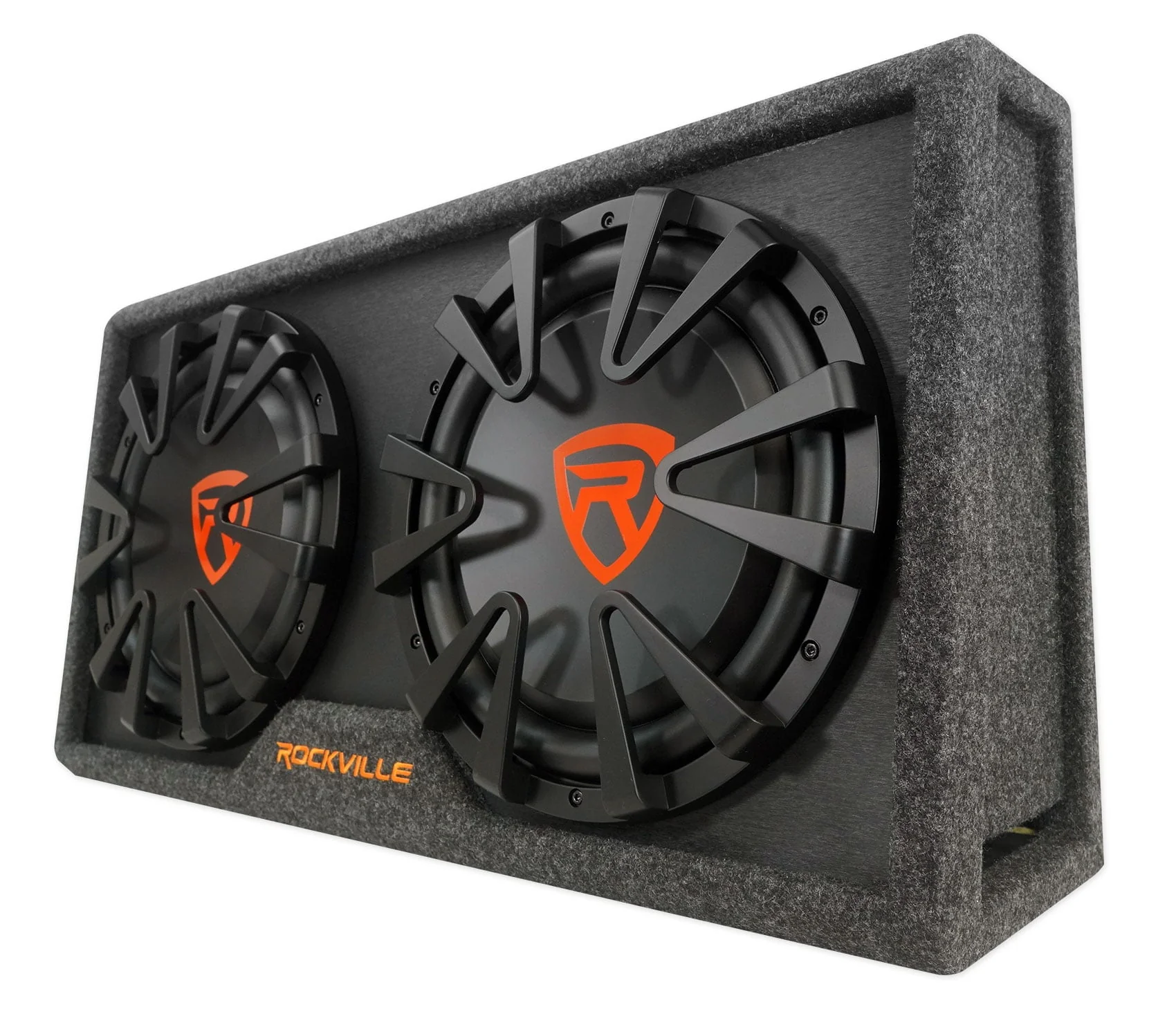 RG212CA 2000w Dual 12 inches Vented Powered Car Subwoofer Enclosure+Amp Kit - Image 10