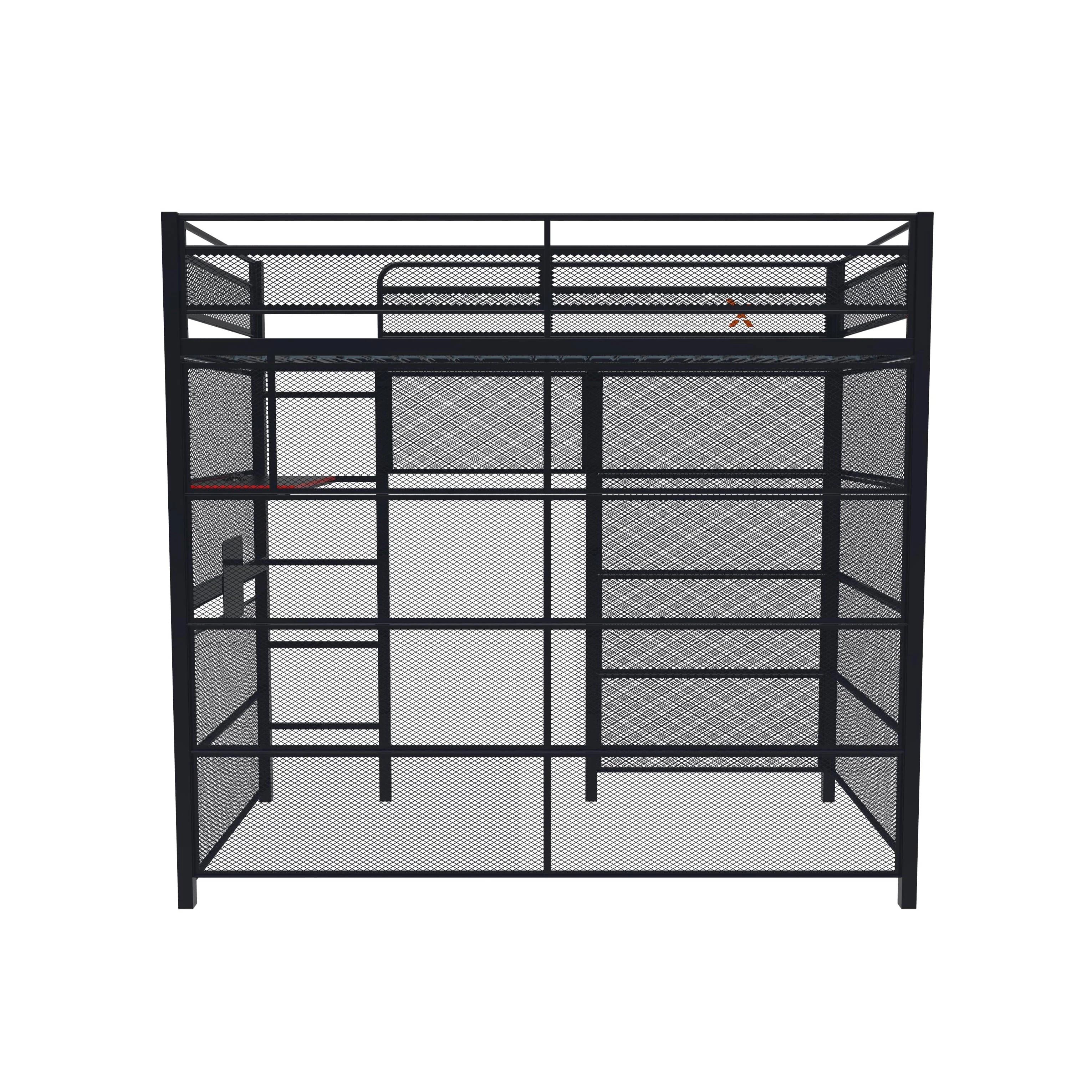 Gaming Den Bunk Bed with VESA TV Mount, Twin, Black, Teen, Children Image 4