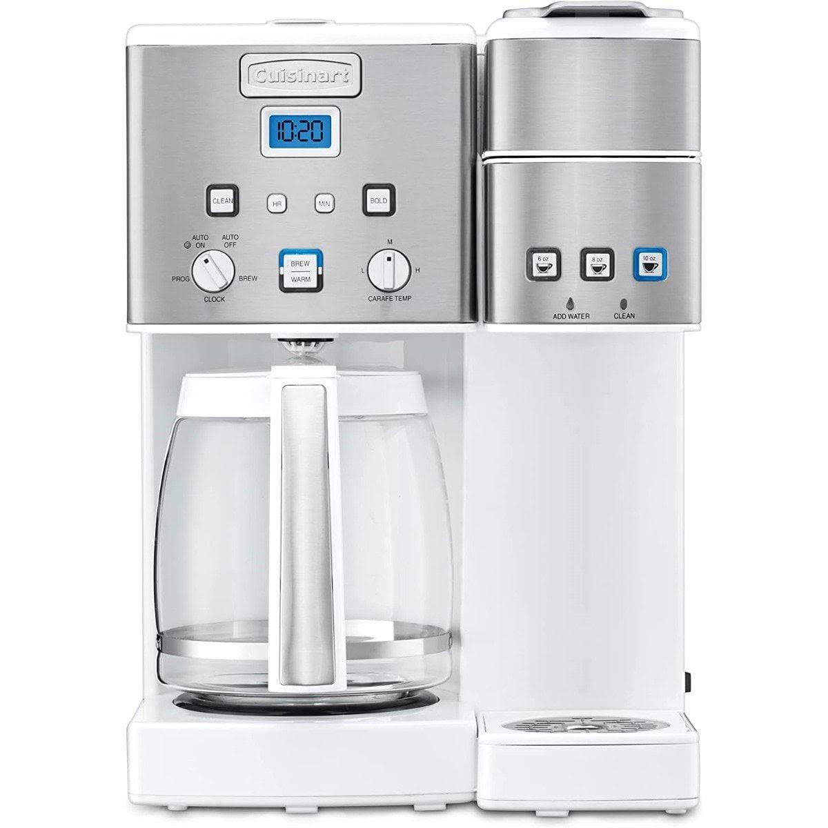 Cuisinart Coffee Center 12 Cup Coffeemaker and Single-Serve Brewer White