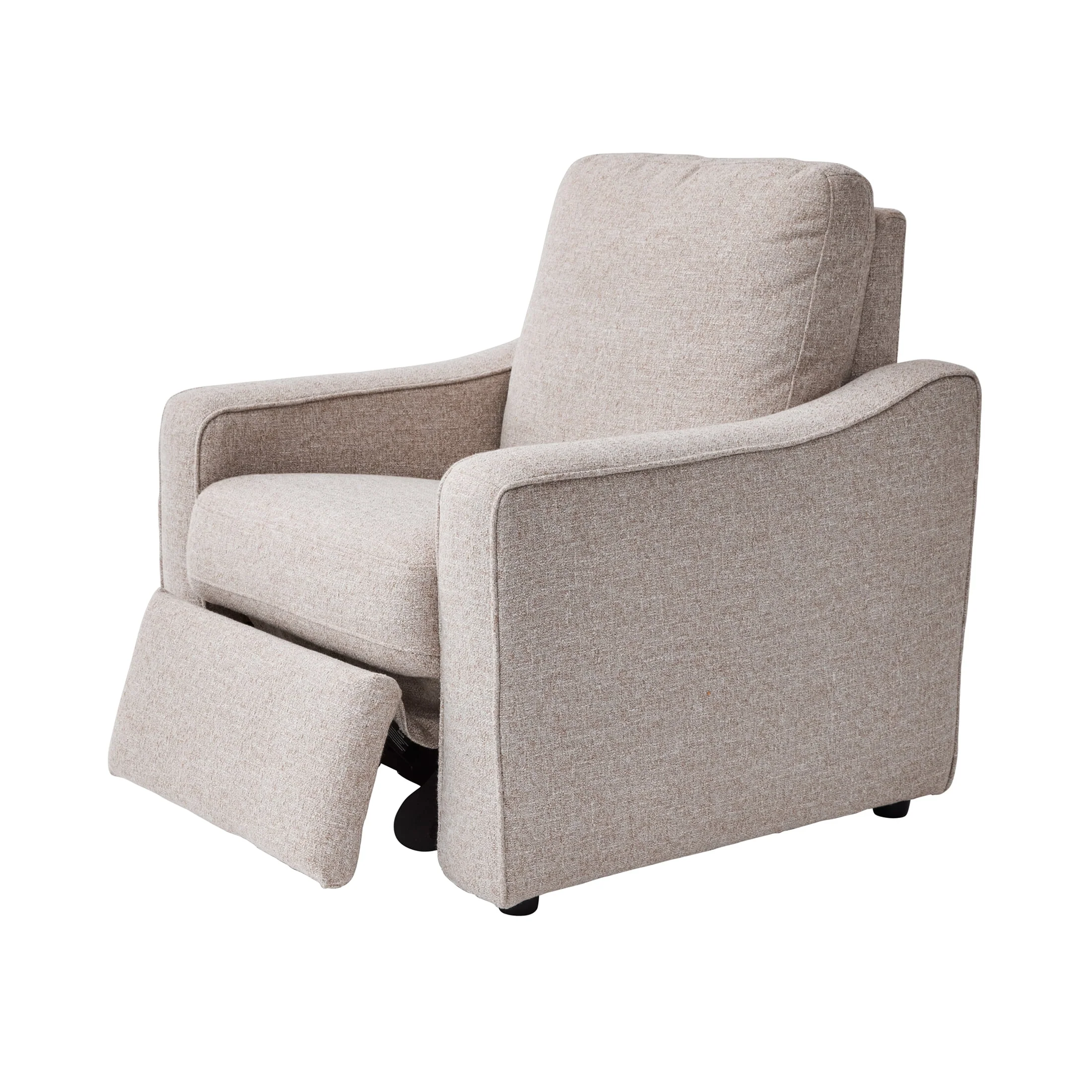 Better Homes & Gardens Allen Push-Button Power Recliner Chair, Cocoa Faux Leather